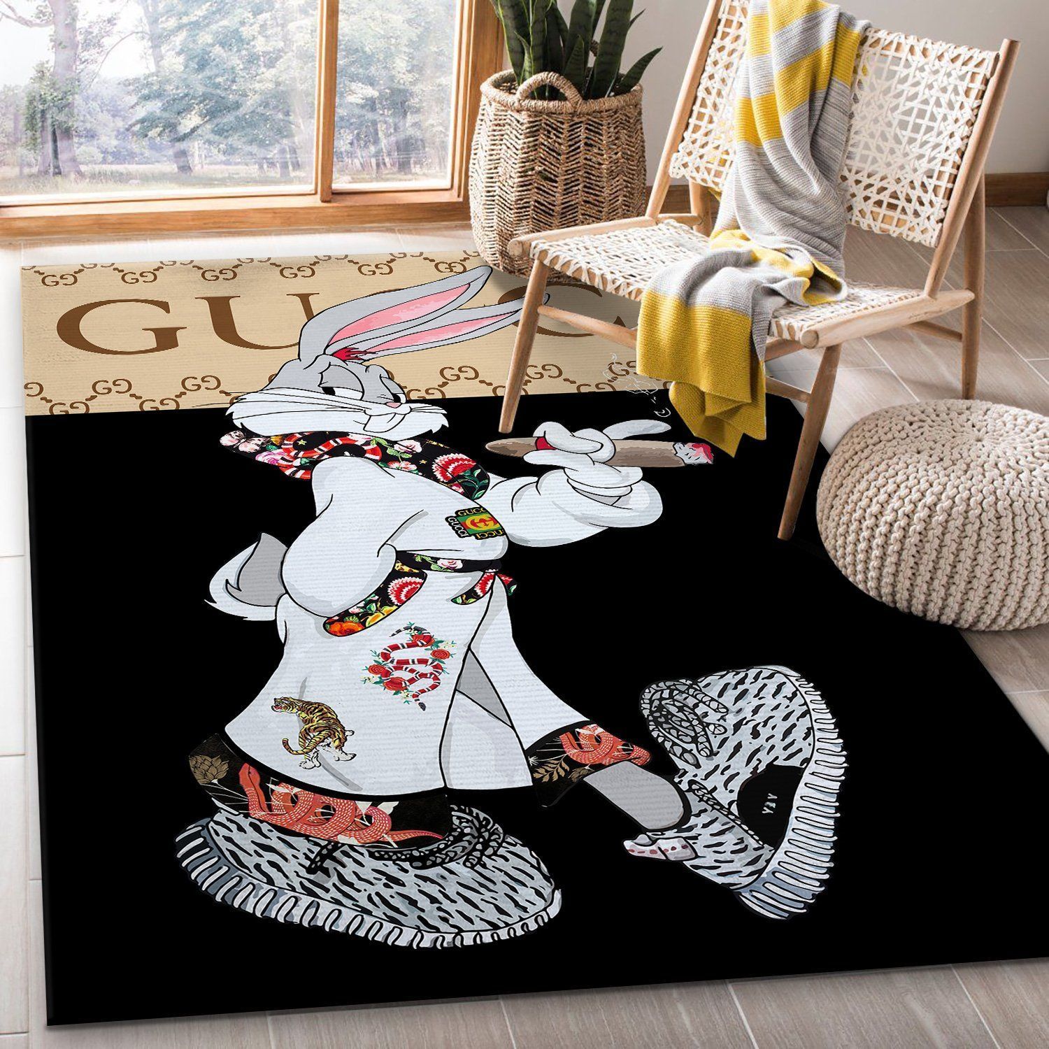 Gucci Area Rugs Living Room Carpet Home Rug Christmas Gift Floor Decor The US - Indoor Outdoor Rugs