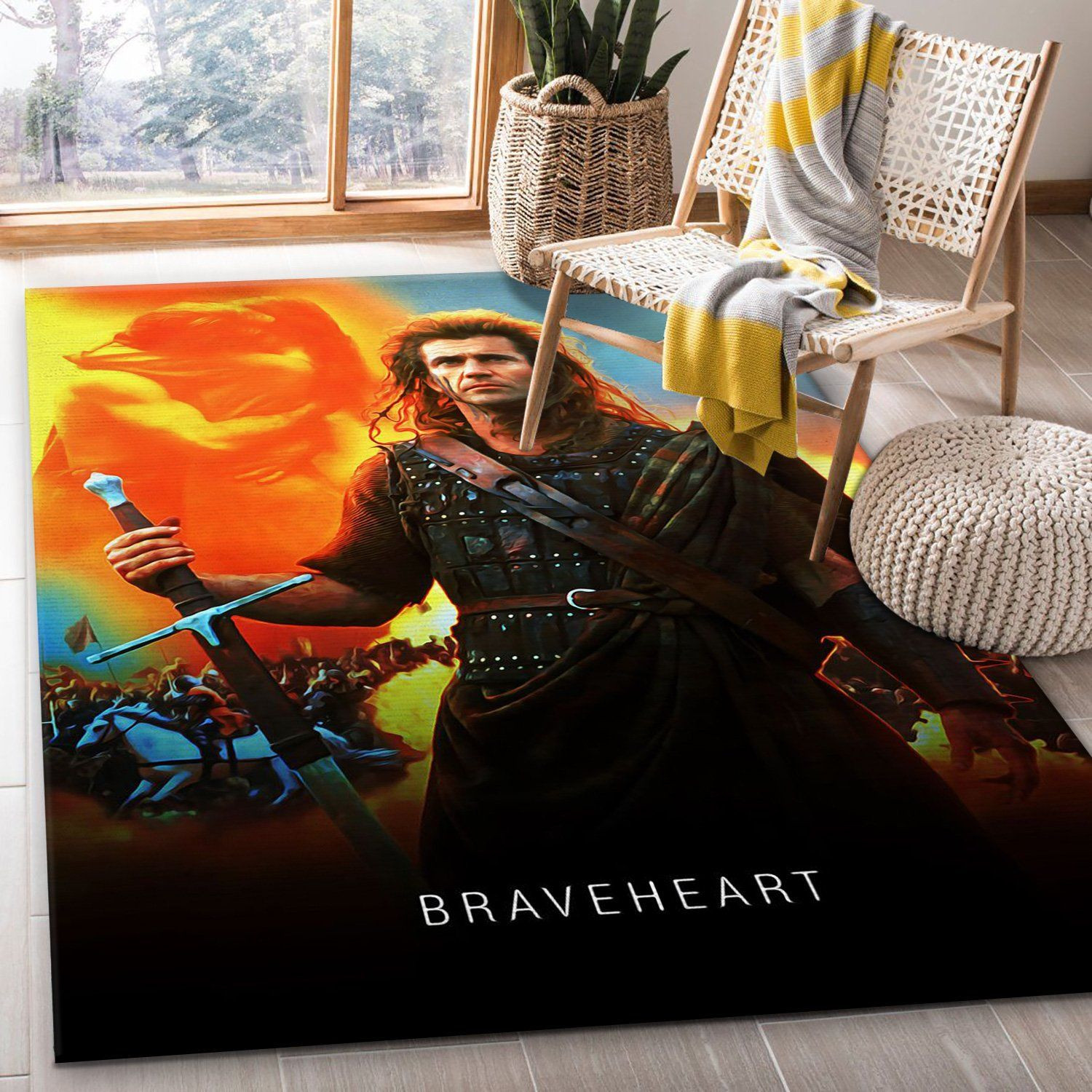 Braveheart 1995 Area Rug Movie Rug Home Decor Floor Decor - Indoor Outdoor Rugs