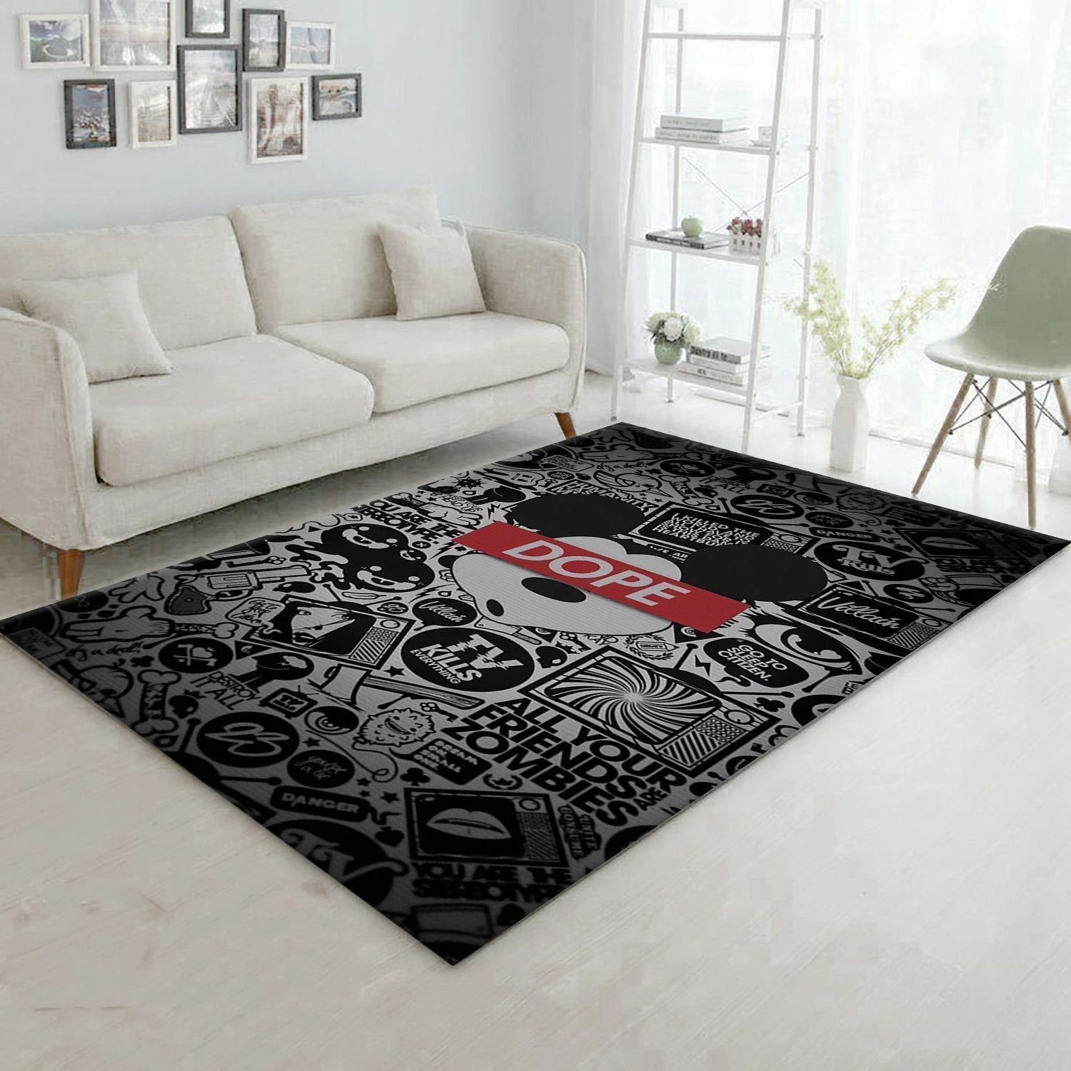 Mickey Mouse Dope Beautiful Area Rug For Christmas, Living room and bedroom Rug, Home Decor - Indoor Outdoor Rugs