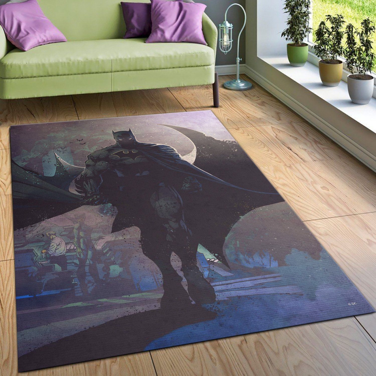 Batman Area Rug For Christmas, Living Room Rug, US Gift Decor - Indoor Outdoor Rugs