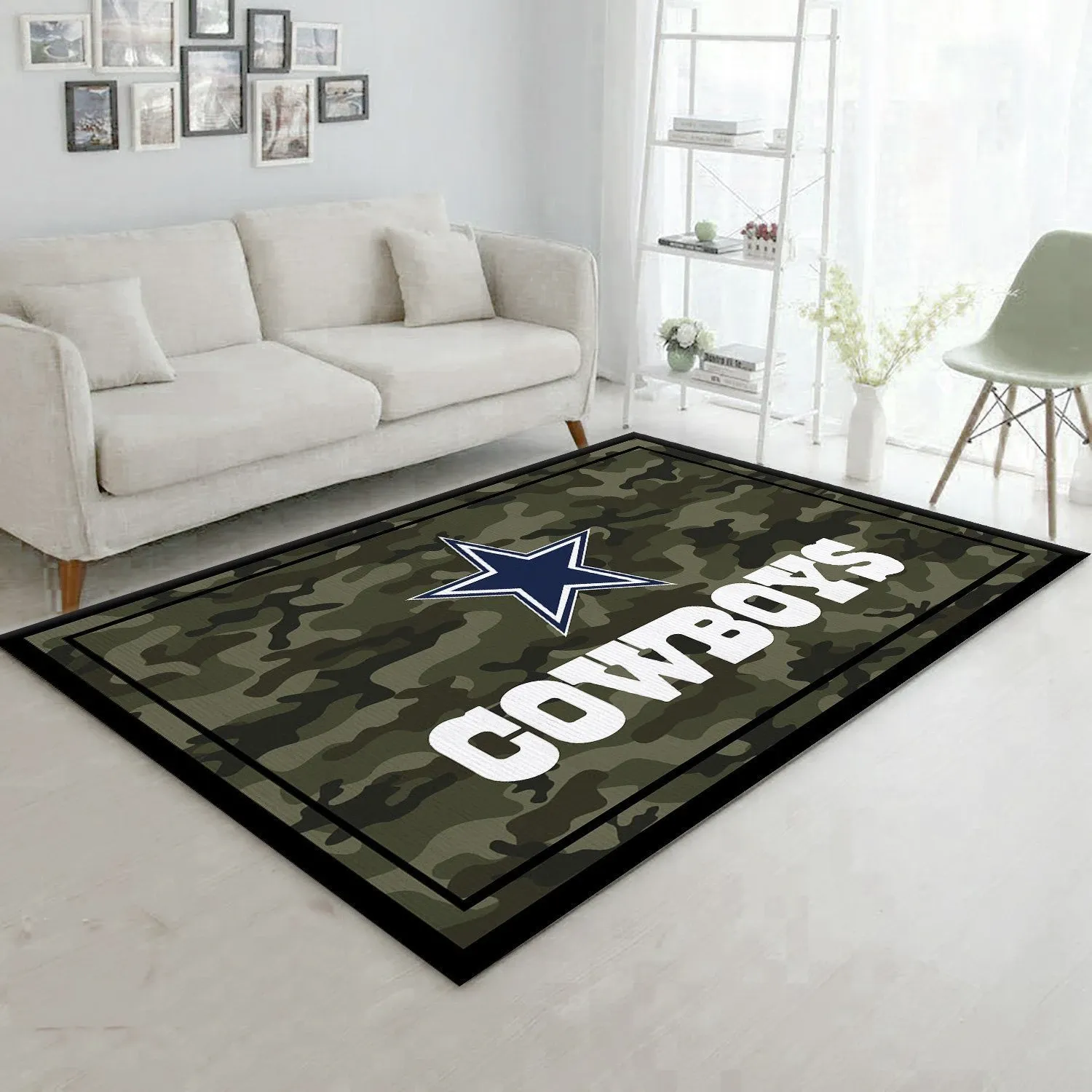 Dallas Cowboys Nfl Rug Room Carpet Sport Custom Area Floor Home Decor V4 - Indoor Outdoor Rugs