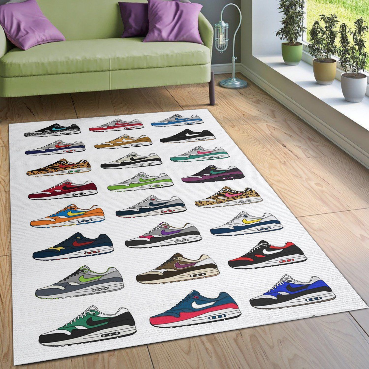 Air Max Fashion Brand Area Rug Bedroom Rug US Gift Decor - Indoor Outdoor Rugs