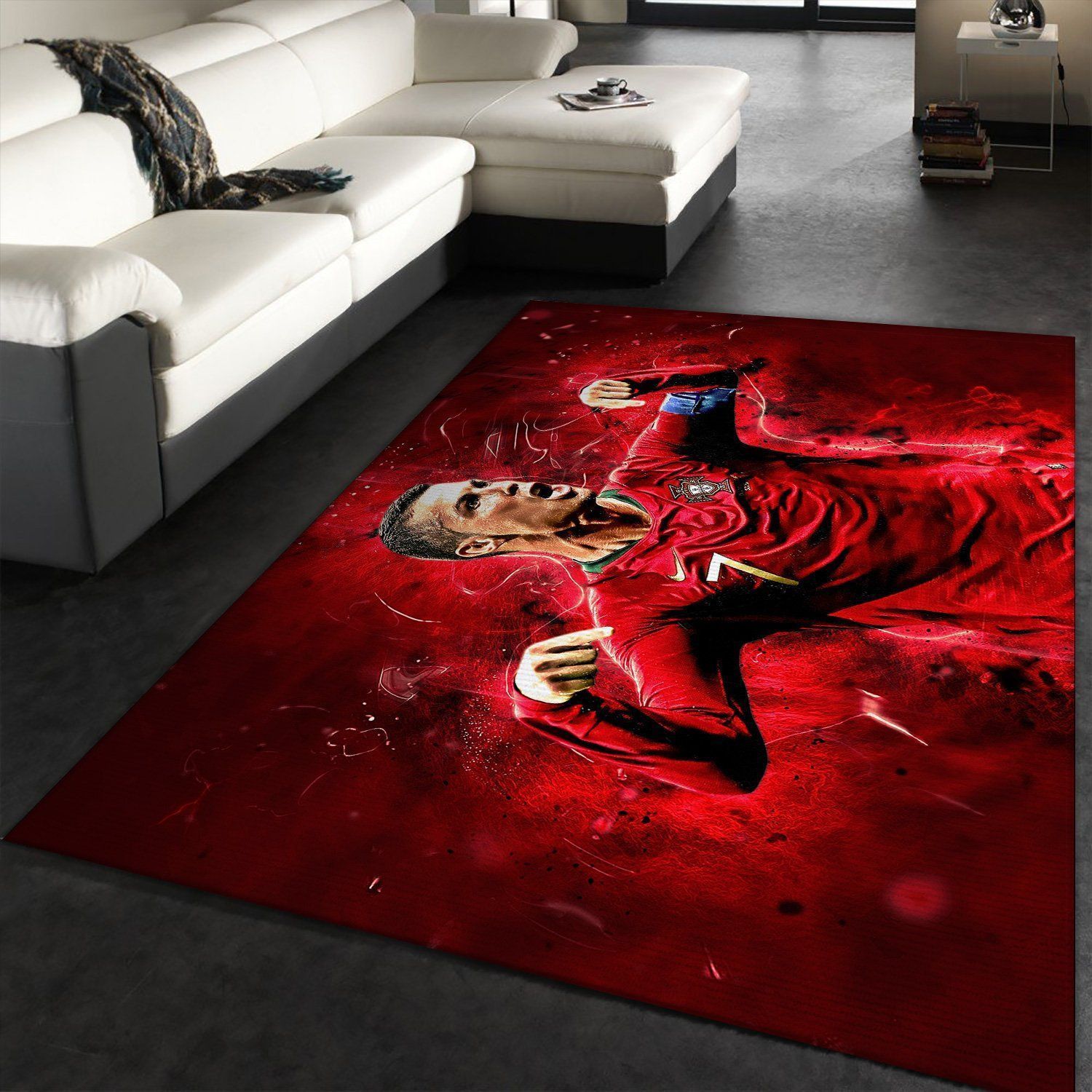 Cristiano Ronaldo Seleccion De Portugal Area Rug Geeky Carpet home decor Bedroom Living Room d cor - Indoor Outdoor Rugs