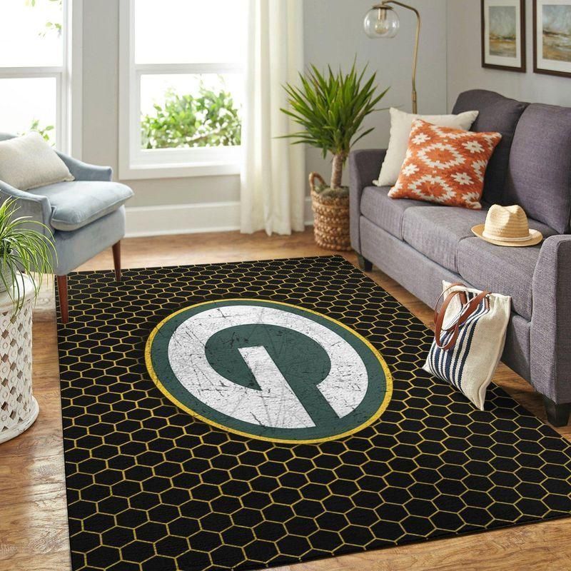 Green Bay Packers Nfl Rug Room Carpet Sport Custom Area Floor Home Decor V4 - Indoor Outdoor Rugs