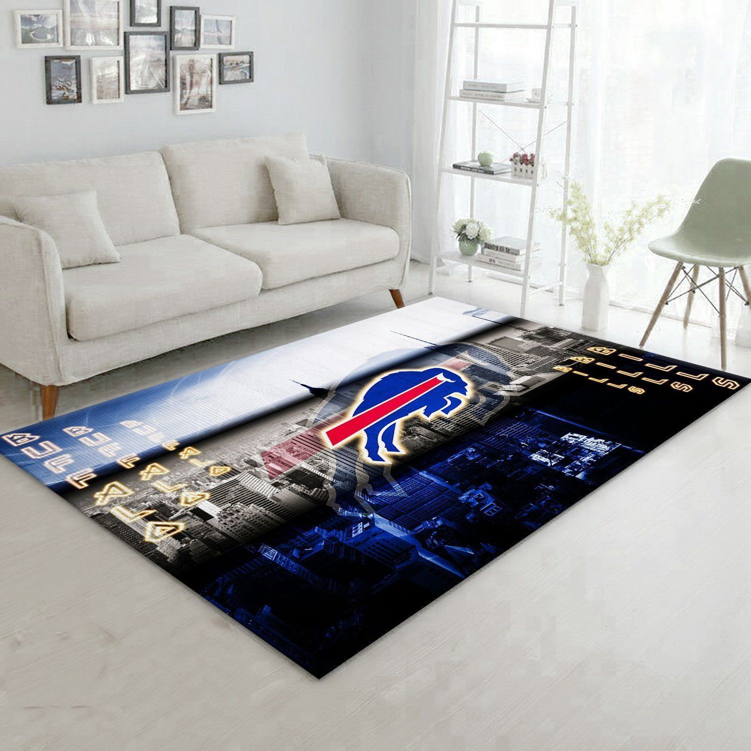 Buffalo Bills Nfl Area Rug Bedroom Rug Home Decor Floor Decor - Indoor Outdoor Rugs