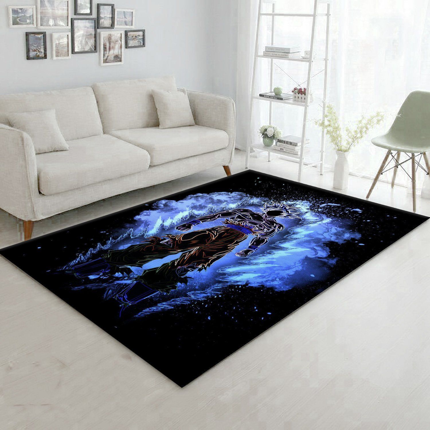 Soul Of The Ultra Instinct Anime Hero Area Rug, Gift for fans, Family Gift US Decor - Indoor Outdoor Rugs