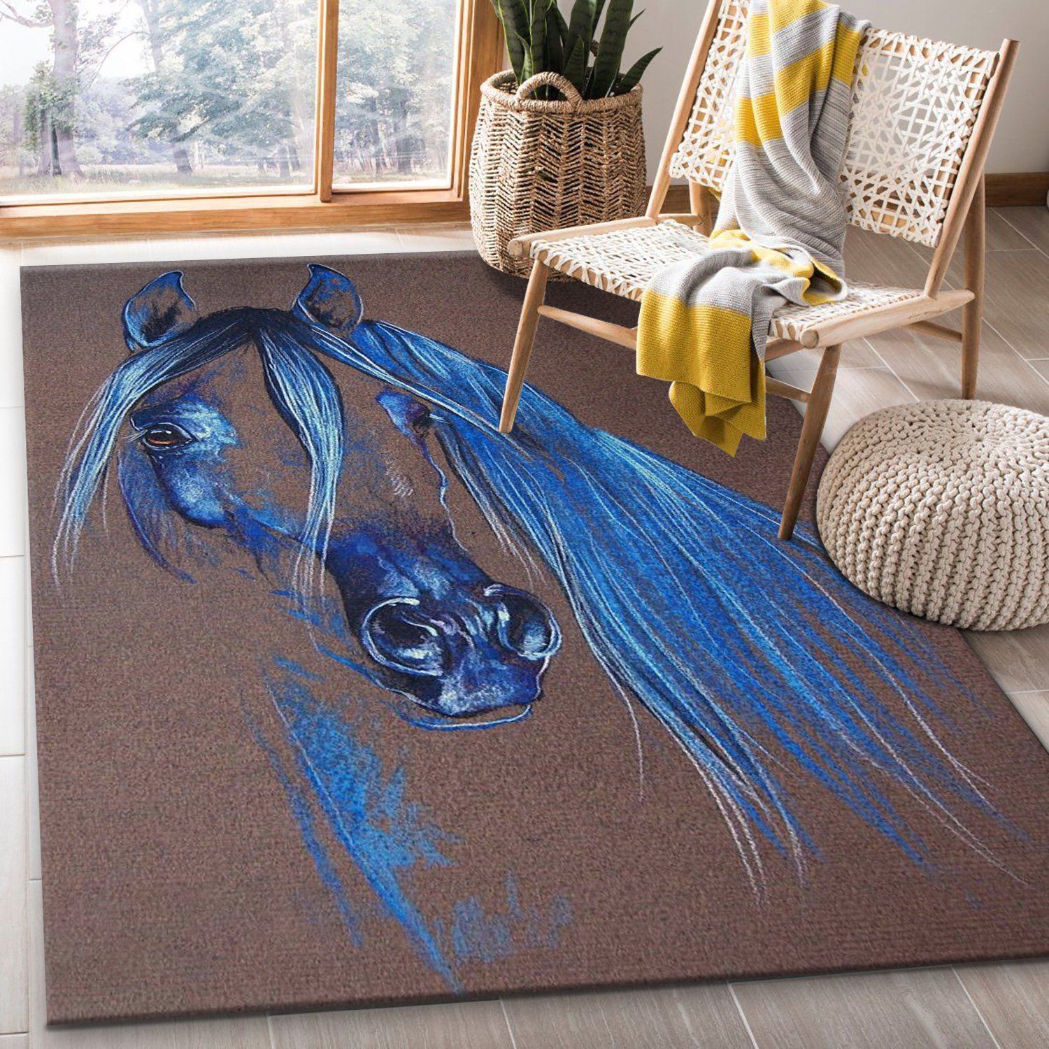 Horse BL150834R Rug The US Decor - Indoor Outdoor Rugs