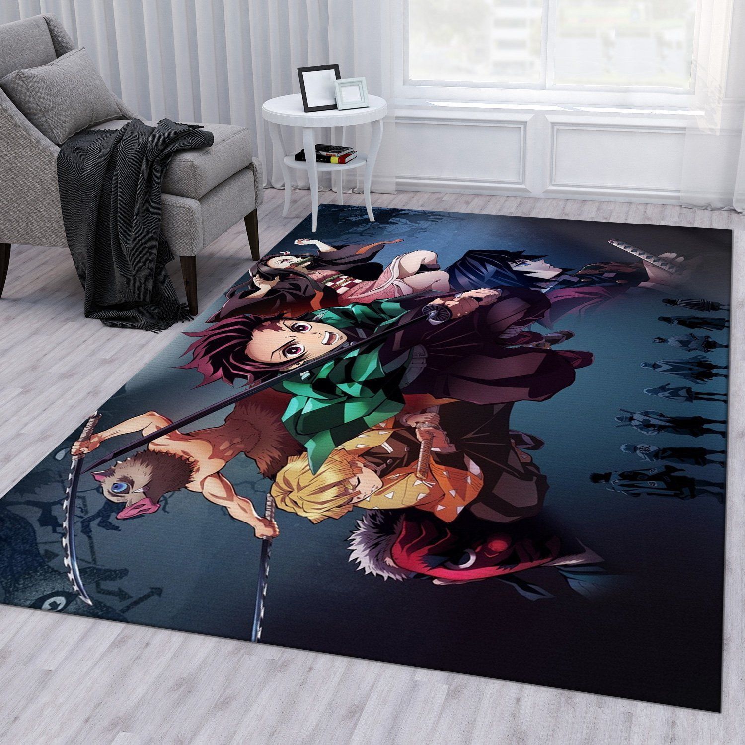 Anime Demon Slayer V1 Rug Bedroom Rug US Gift Decor - Indoor Outdoor Rugs