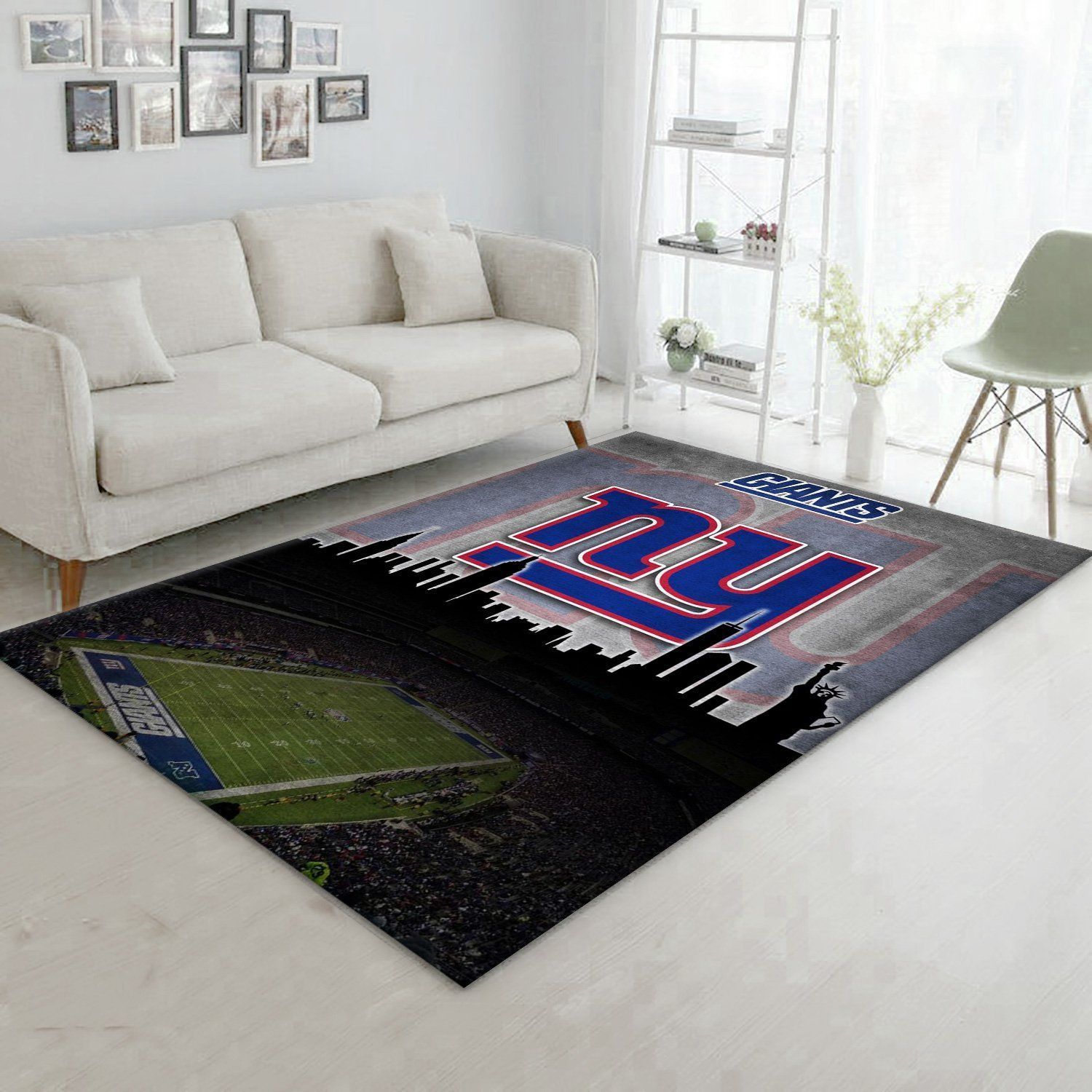 New York Giants NFL Area Rug Bedroom Rug US Gift Decor - Indoor Outdoor Rugs