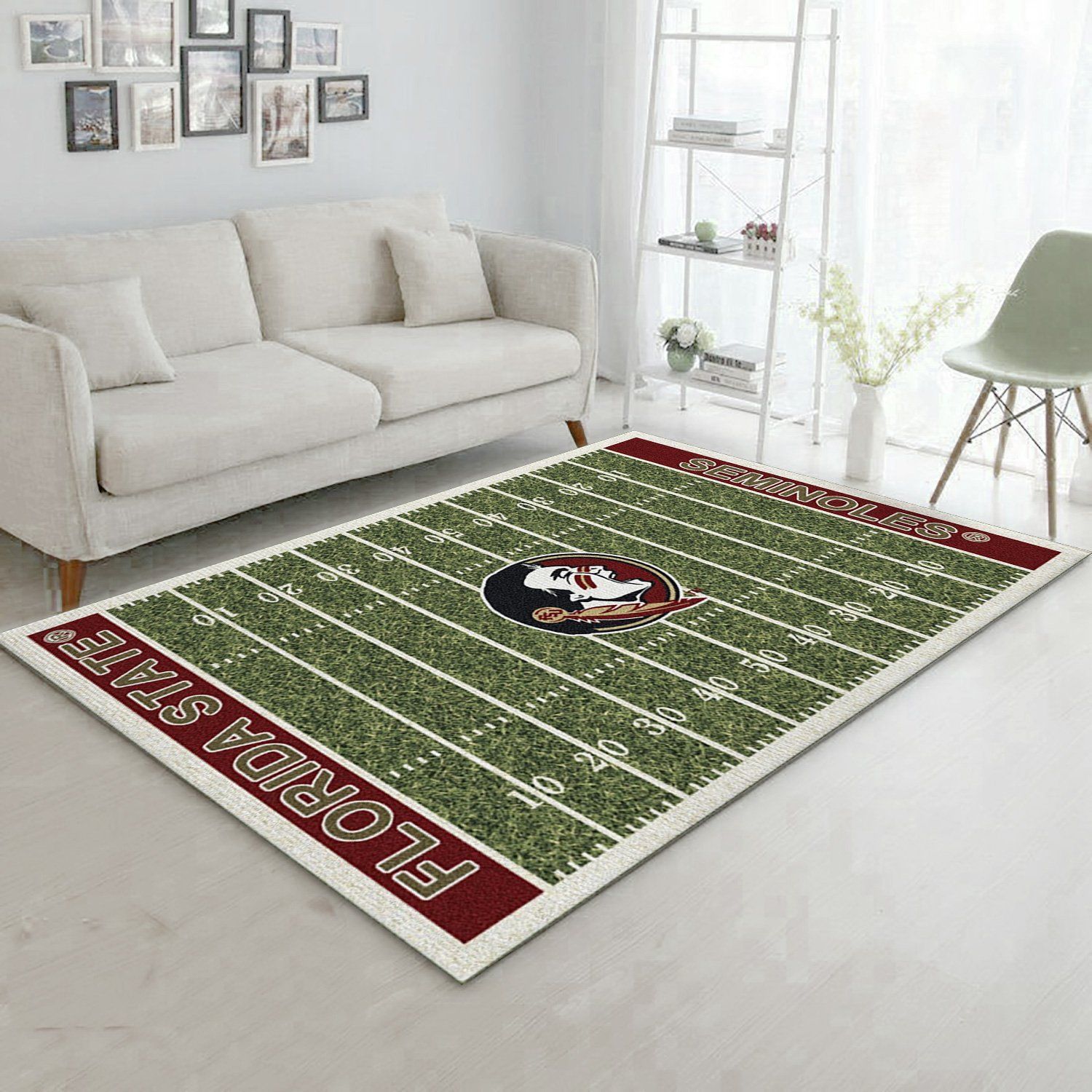 College Florida State NFL Team Logo Area Rug, Kitchen Rug, Christmas Gift US Decor - Indoor Outdoor Rugs