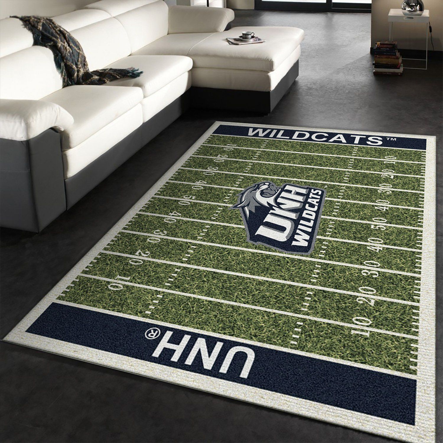 College New Hampshire NFL Team Logo Area Rug, Kitchen Rug, Family Gift US Decor - Indoor Outdoor Rugs