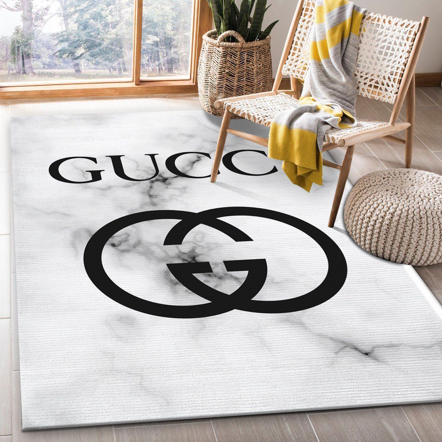 Gucci Area Rugs Fashion Brand Rug Christmas Gift US Decor - Indoor Outdoor Rugs