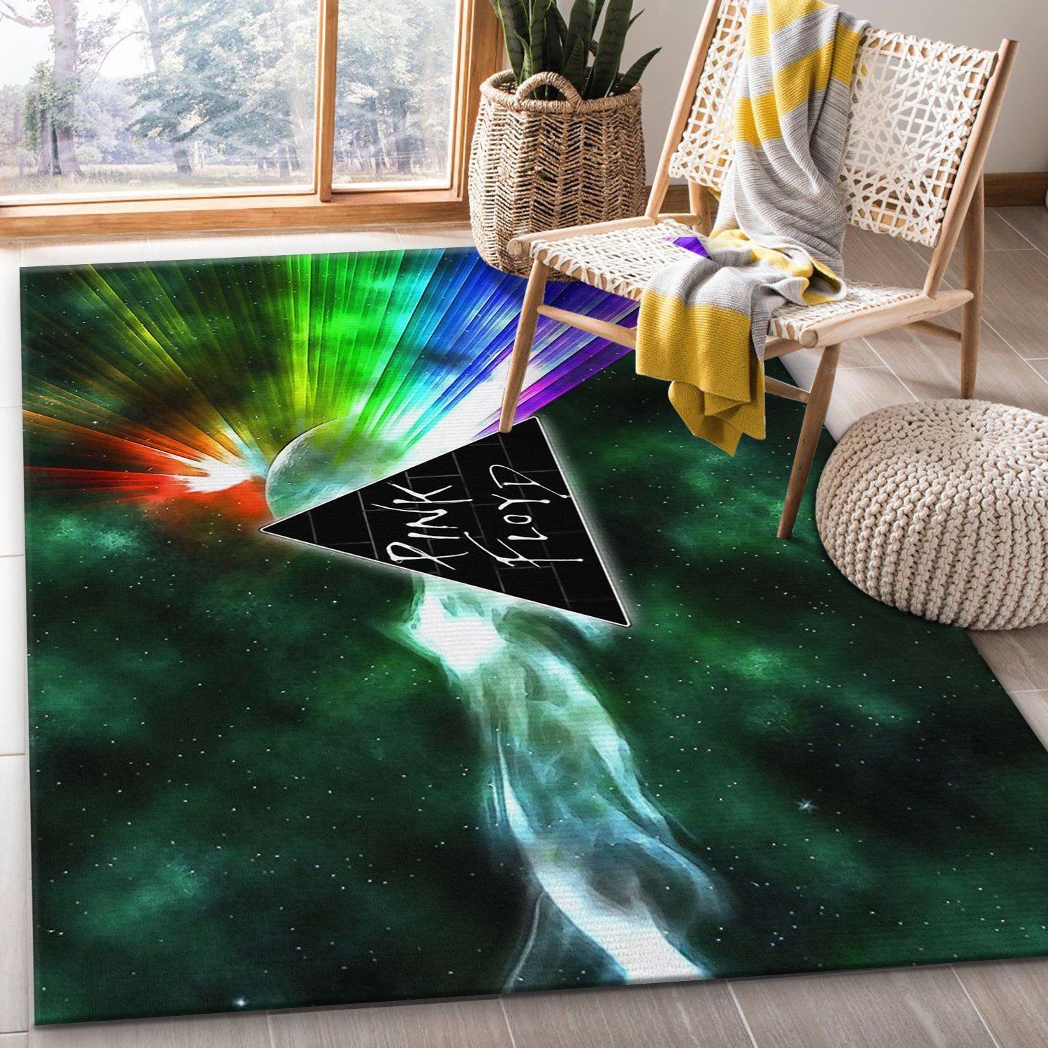 Pink Floyd Galaxy Rug Bedroom Rug Home US Decor - Indoor Outdoor Rugs