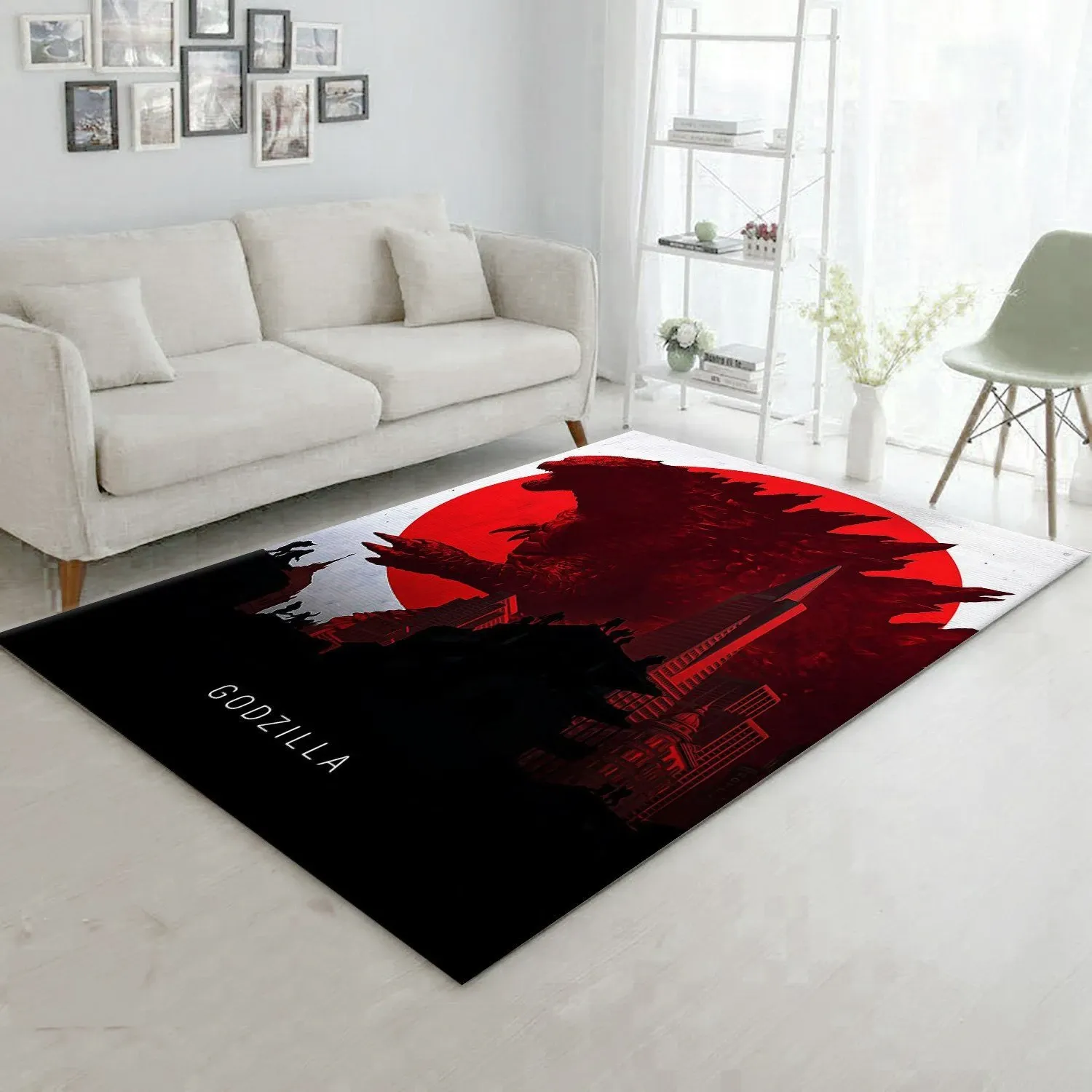 Godzilla 2014 Rug Art Painting Movie Rugs US Gift Decor - Indoor Outdoor Rugs