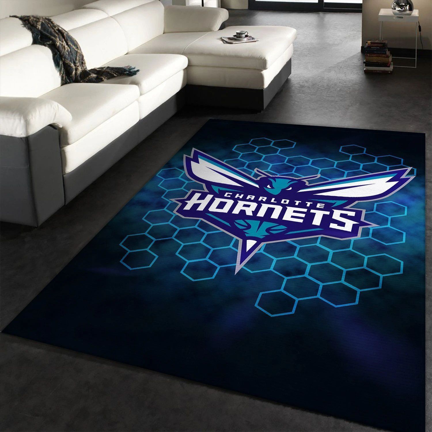 Charlotte Hornets Rug Basketball Floor Decor The US Decor - Indoor Outdoor Rugs