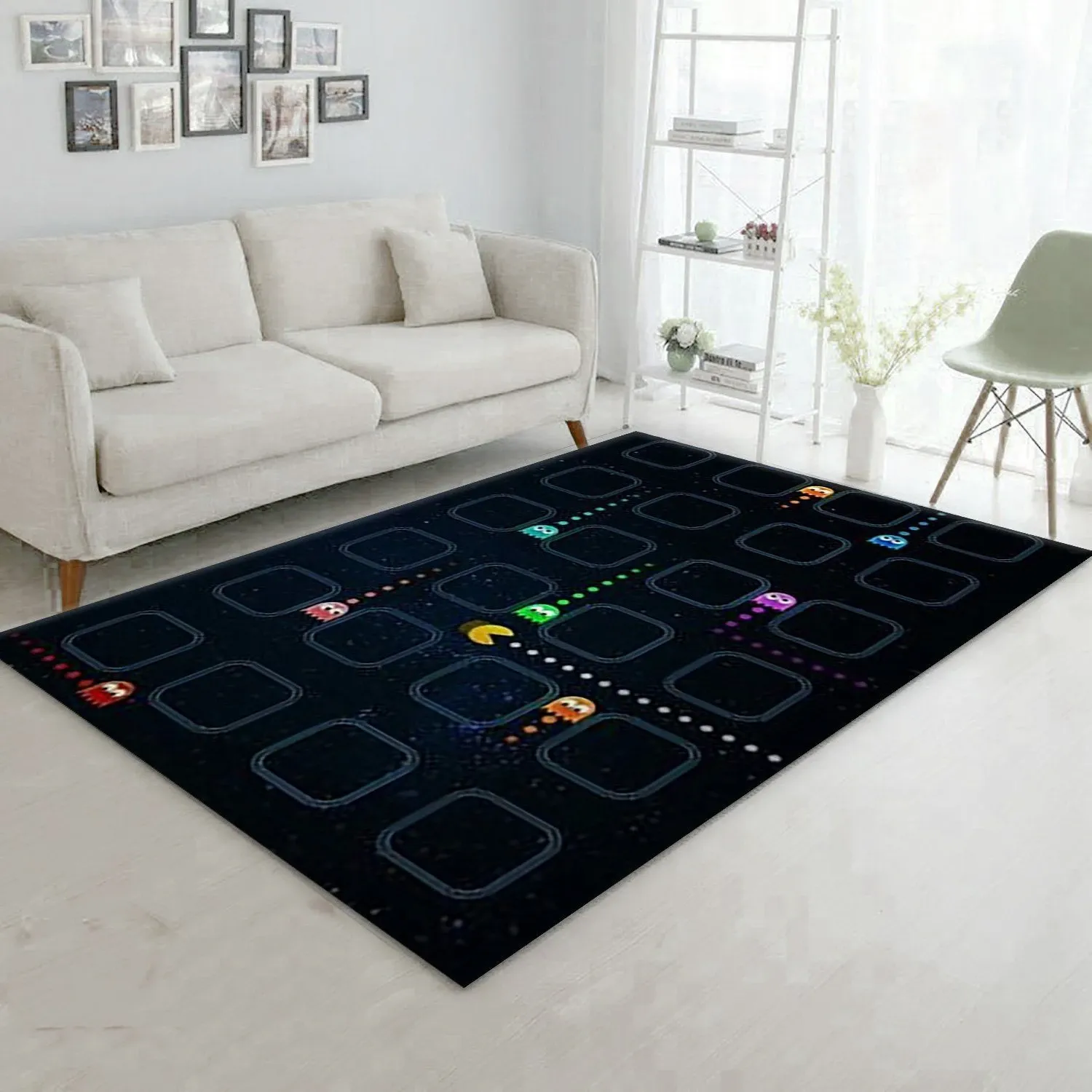 Pacman V2 Rug Living Room Rug Home US Decor - Indoor Outdoor Rugs