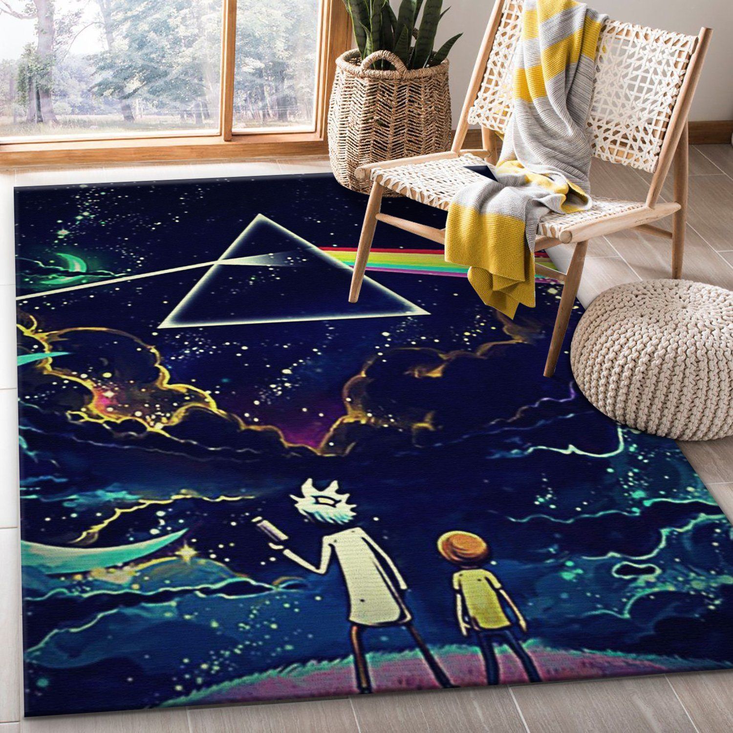 Rick And Morty Noel Gift Rug Bedroom Rug Home Decor Floor Decor - Indoor Outdoor Rugs