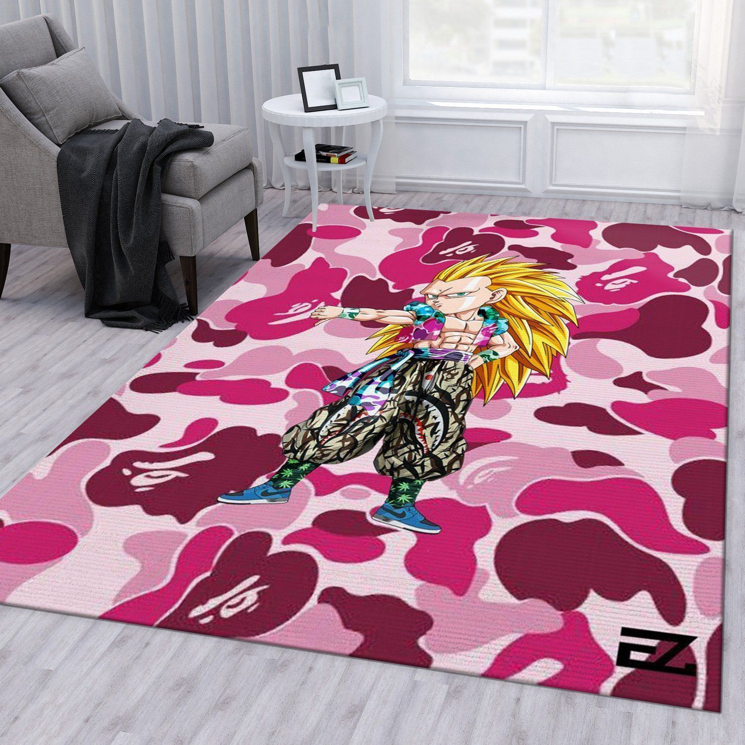 Bape Area Rug Bedroom Rug US Gift Decor - Indoor Outdoor Rugs