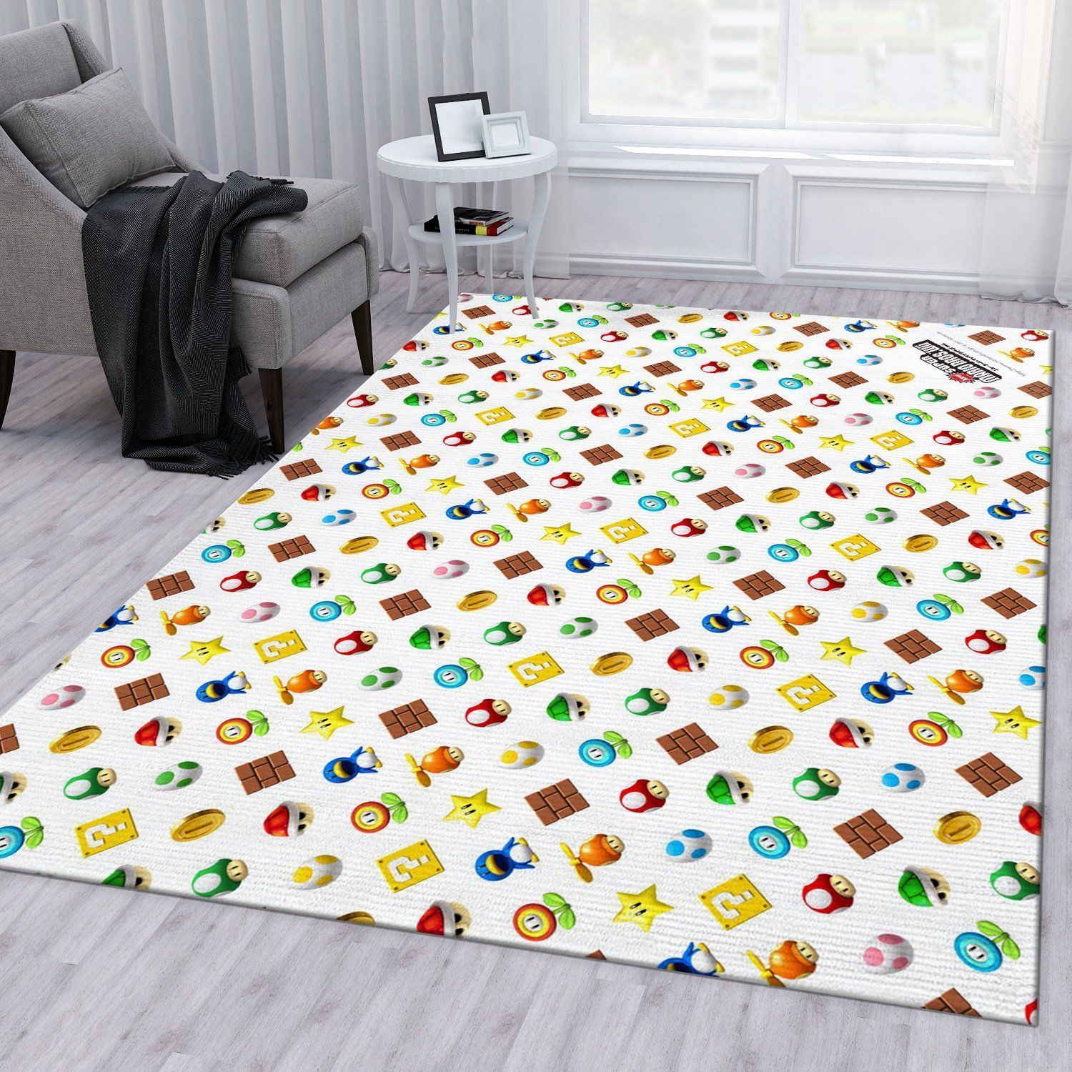 Mario Ver8 Area Rug For Christmas Bedroom Rug Christmas Gift US Decor - Indoor Outdoor Rugs