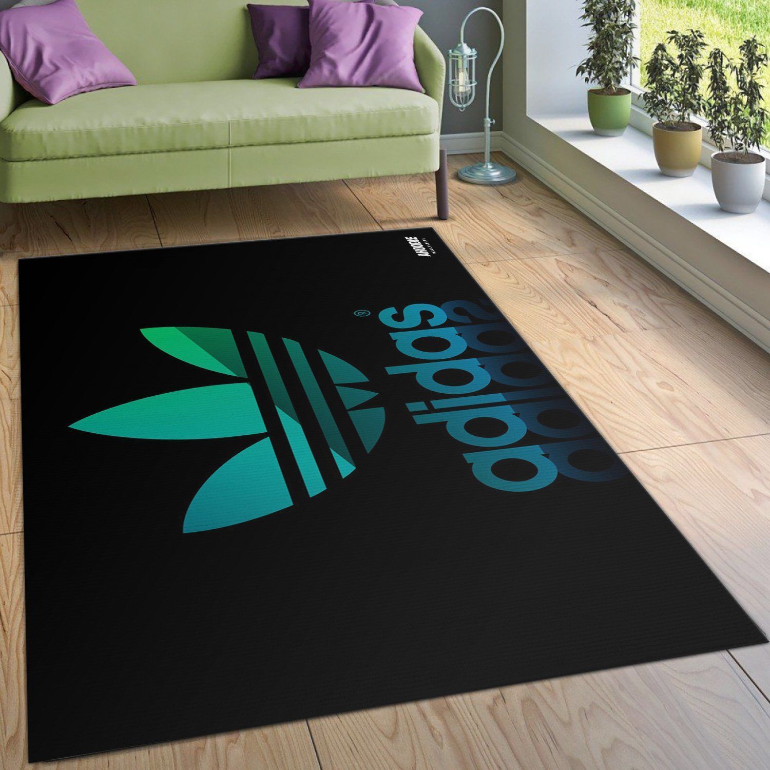 Adidas Area Rug Bedroom Rug Christmas Gift US Decor - Indoor Outdoor Rugs