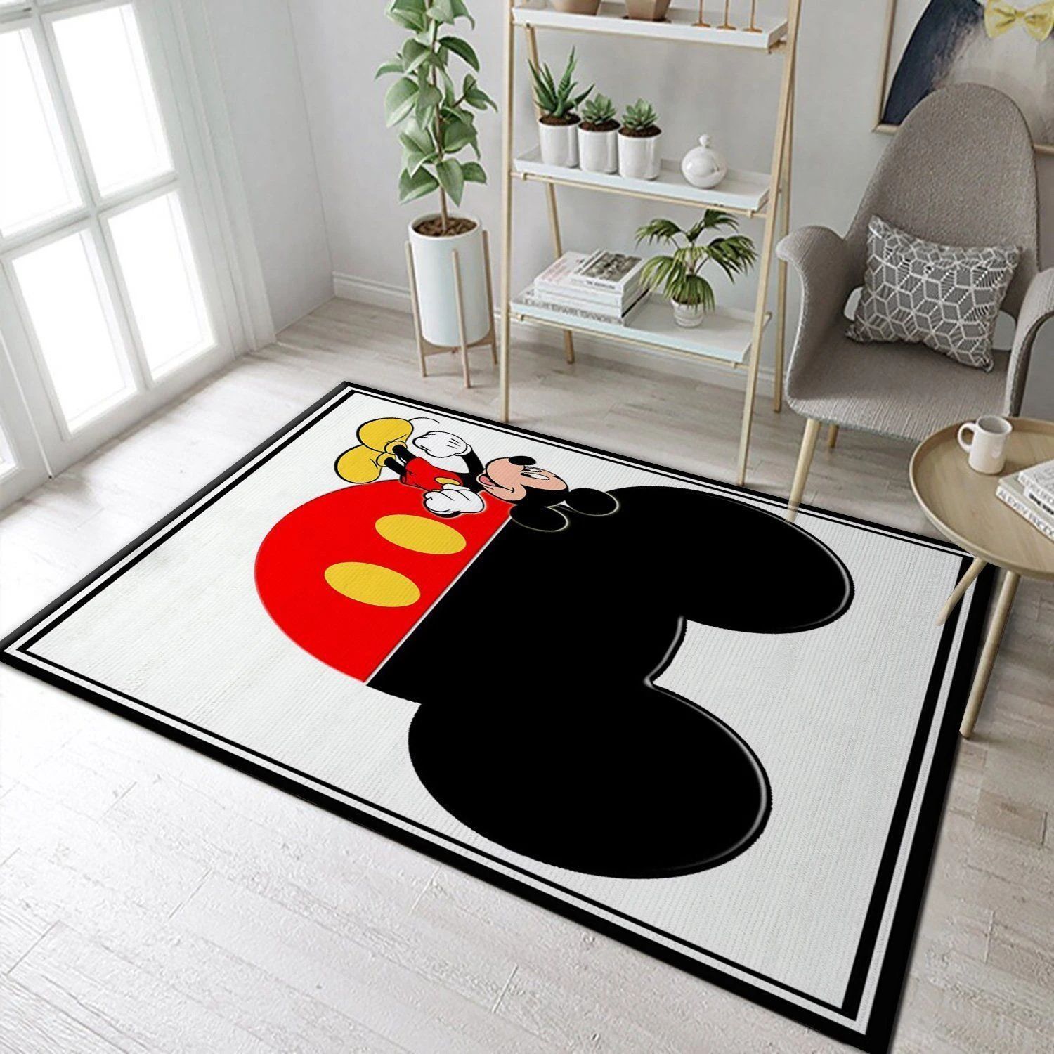 Mickey Mouse Head Pattern4 Area Rug For Christmas, Living room and bedroom Rug, US Gift Decor - Indoor Outdoor Rugs