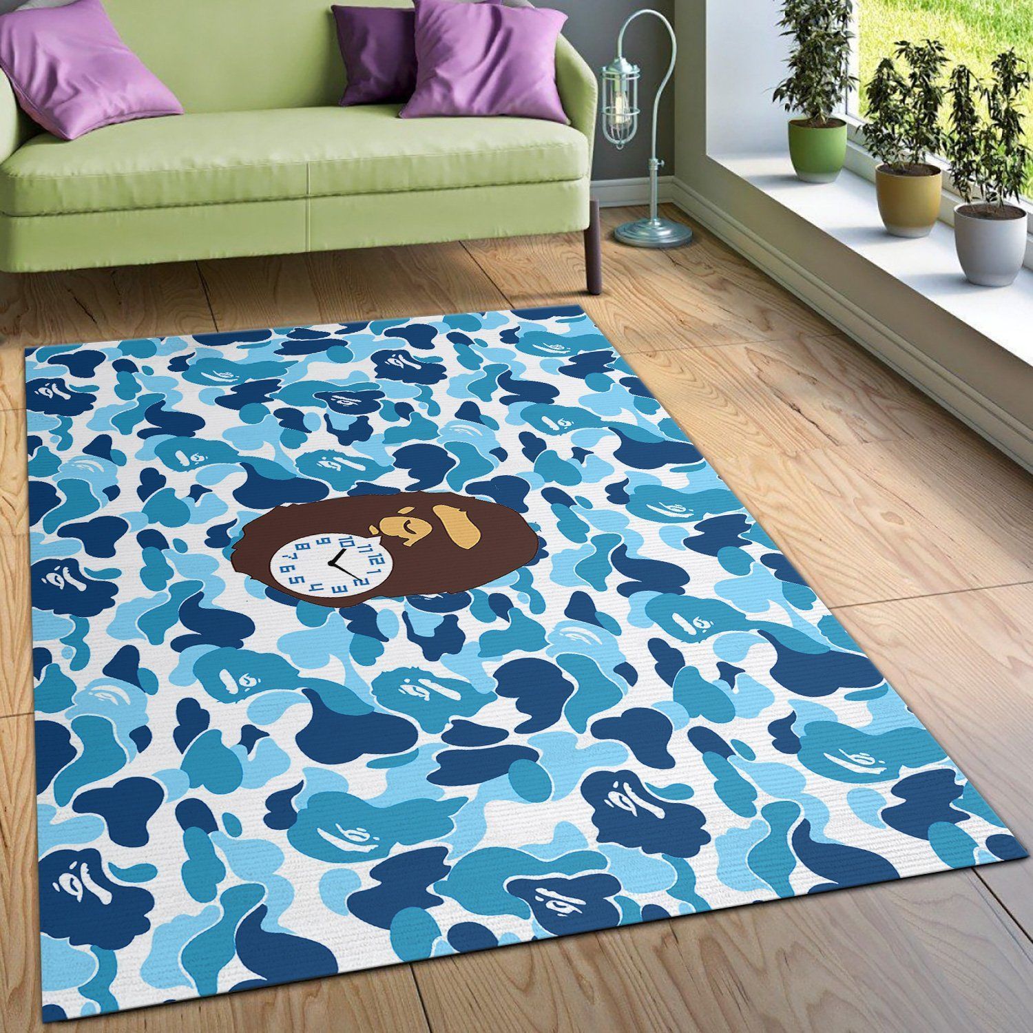 Bape Fashion Brand Camouflage Monkey Many Colors Area Rugs Living Room Carpet FN161222 Local Brands Floor Decor The US Decor - Indoor Outdoor Rugs