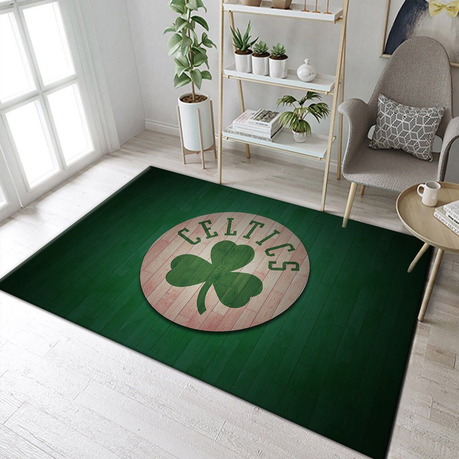 Boston Celtics Rug Basketball Floor Decor The US Decor - Indoor Outdoor Rugs