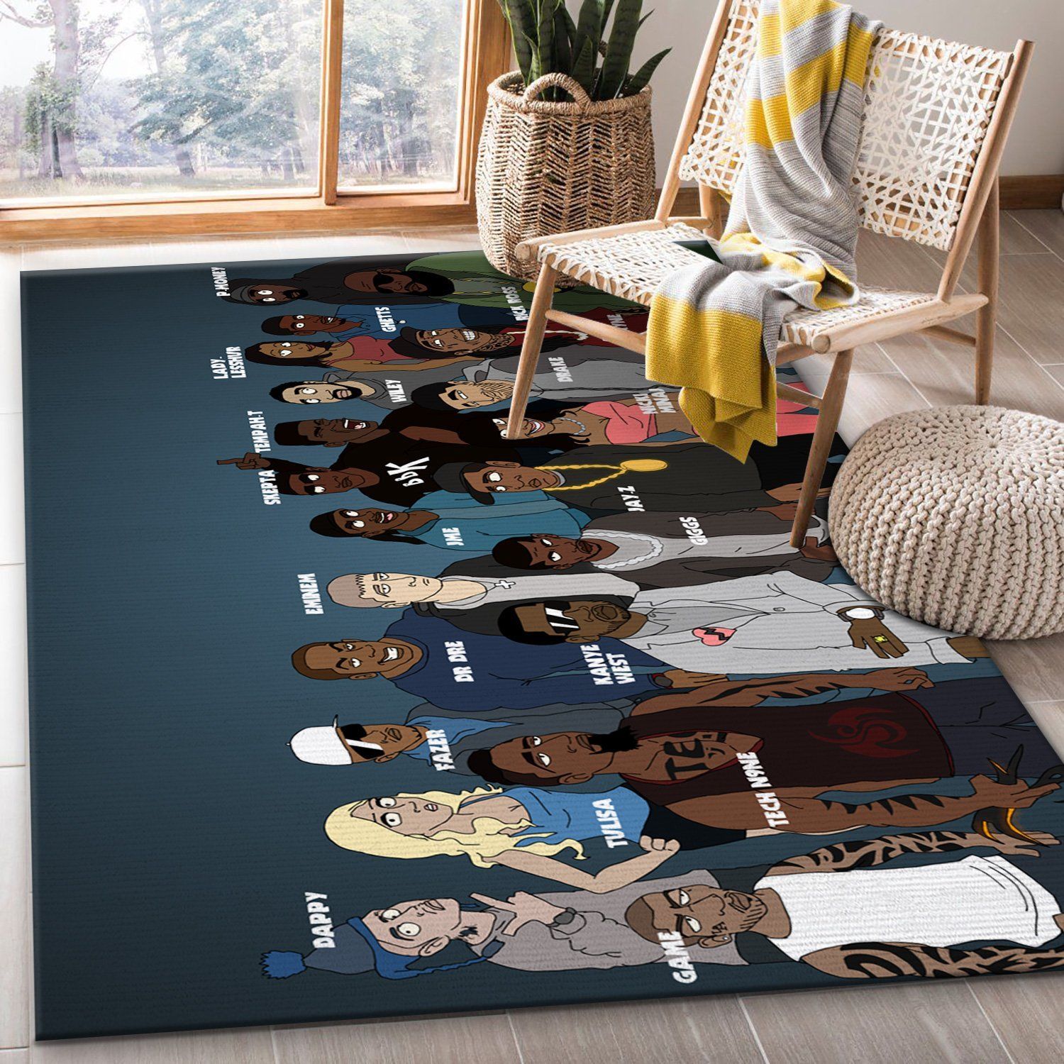 Rapper All Ver1 Rug Bedroom Rug US Gift Decor - Indoor Outdoor Rugs