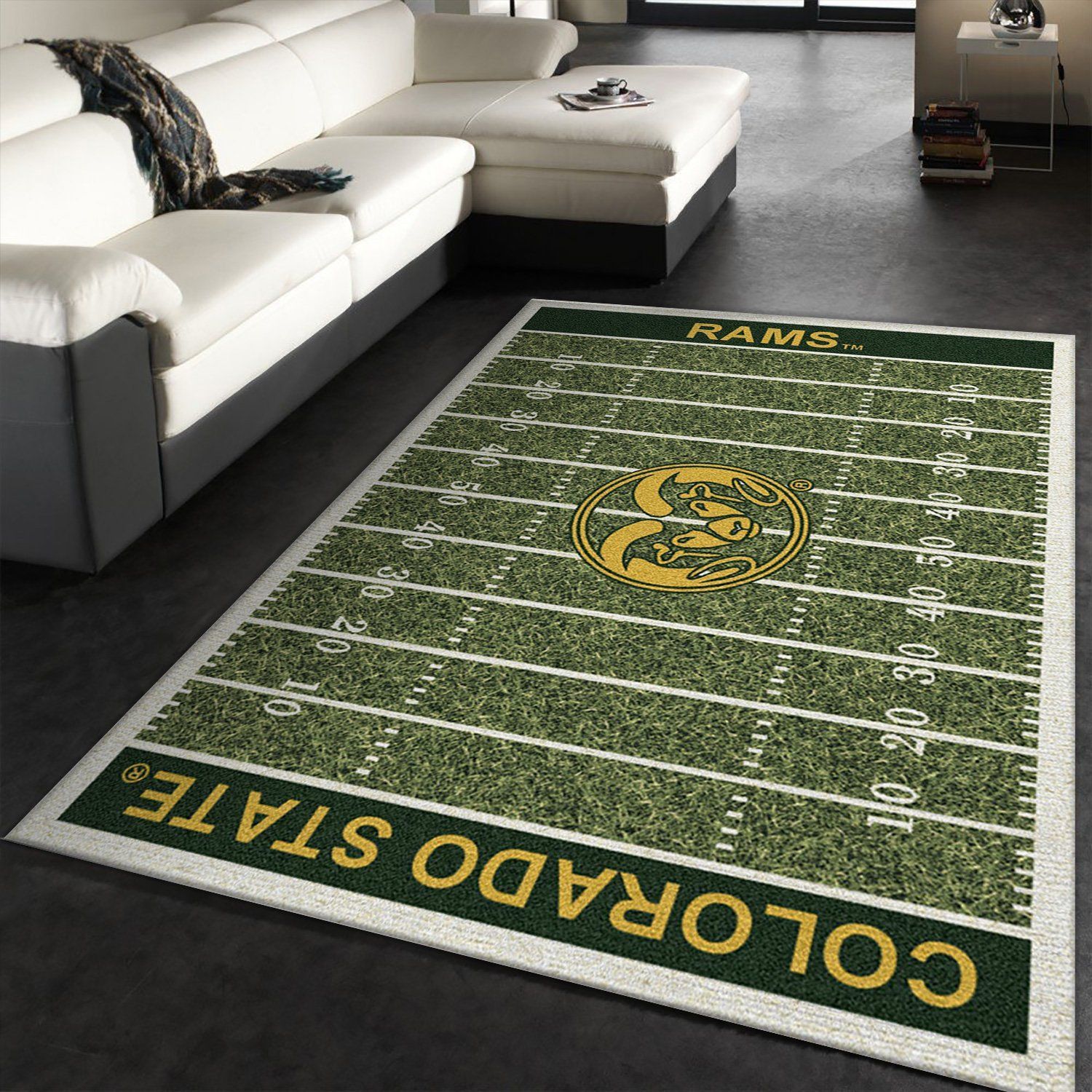 College Colorado State NFL Team Logo Area Rug, Bedroom Rug, Home US Decor - Indoor Outdoor Rugs