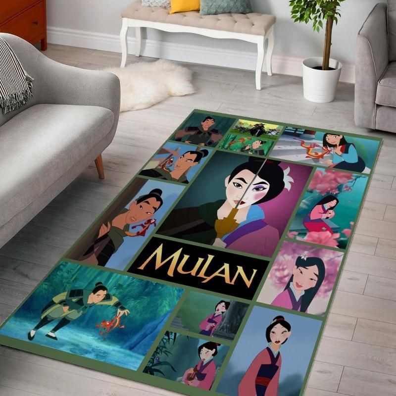 Mulan Disney Living Room Area Rug,  Kitchen Rug,  US Gift Decor - Indoor Outdoor Rugs