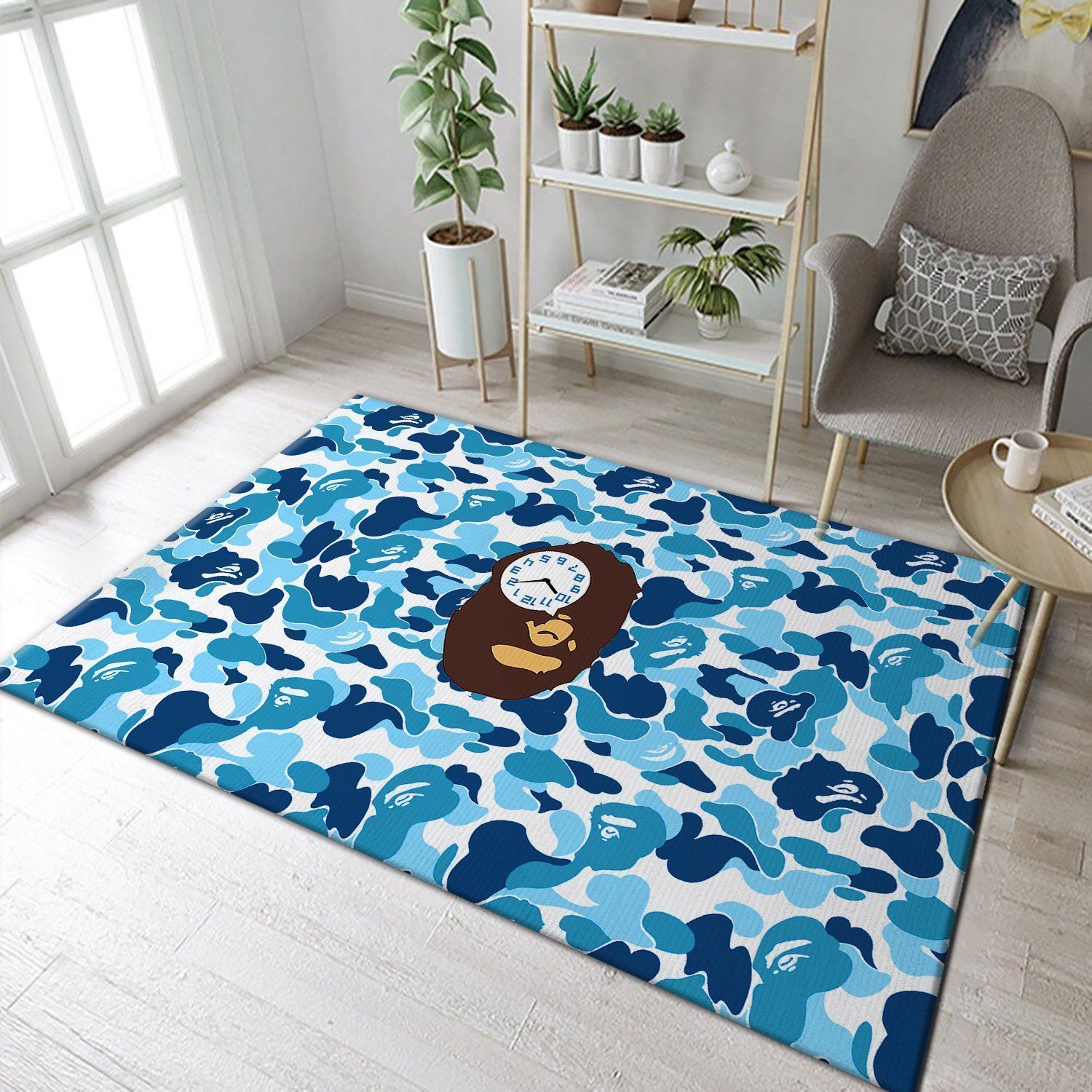 Bape Fashion Brand Camouflage Monkey Many Colors Area Rugs Living Room Carpet FN161222 Local Brands Floor Decor The US Decor - Indoor Outdoor Rugs