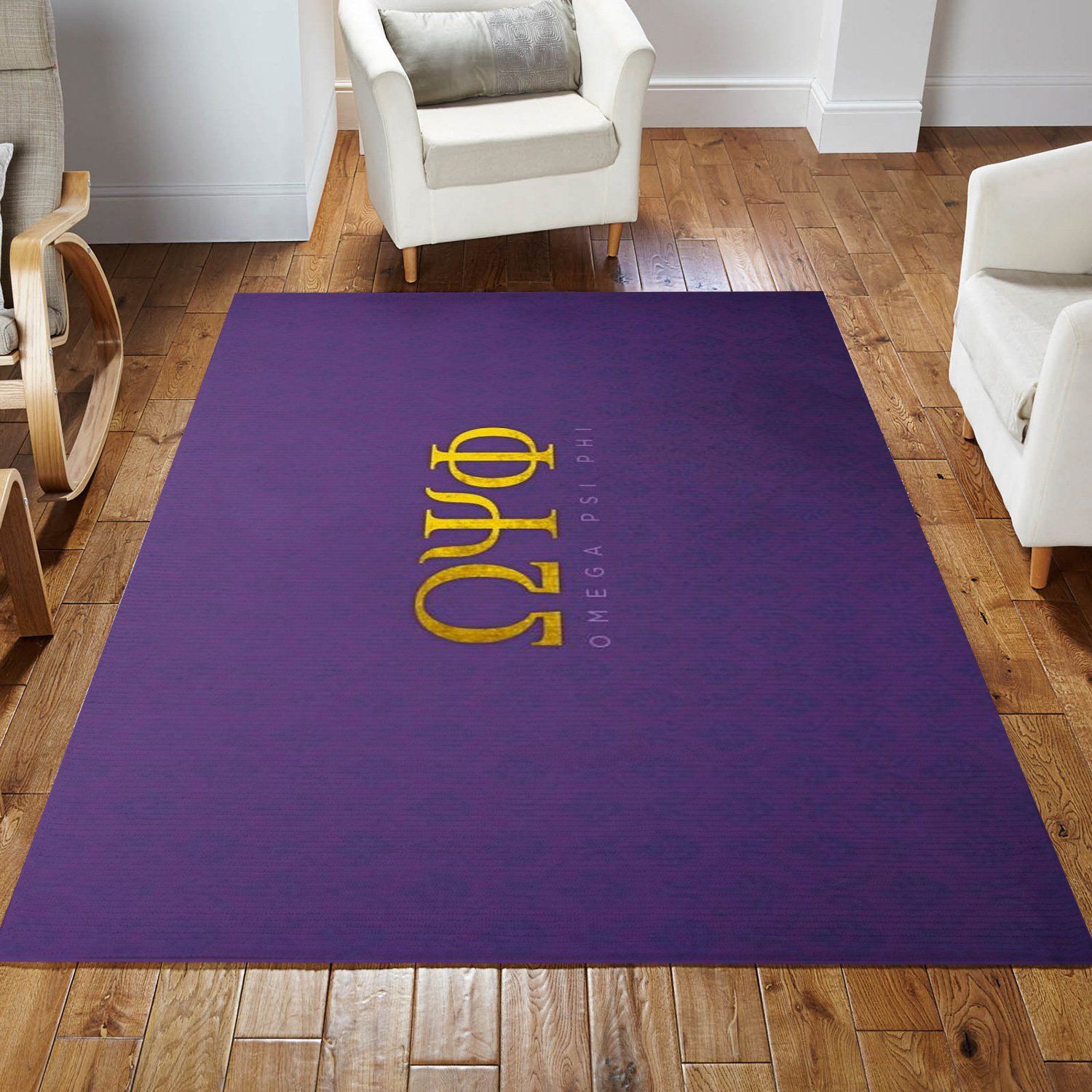 Omega Psi Phi Rug Bedroom Rug Family Gift US Decor - Indoor Outdoor Rugs