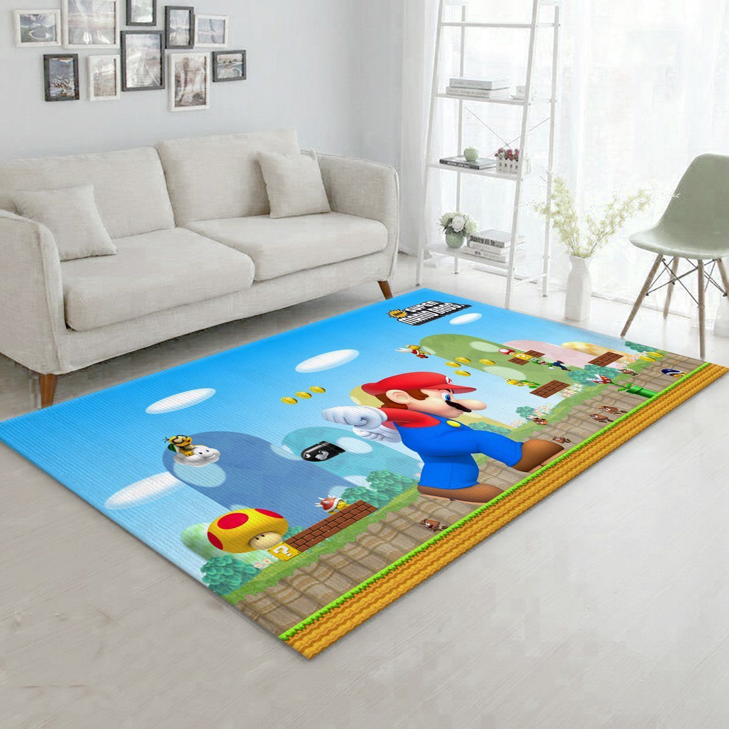 Mario Ver5 Area Rug For Christmas Living Room Rug Christmas Gift US Decor - Indoor Outdoor Rugs