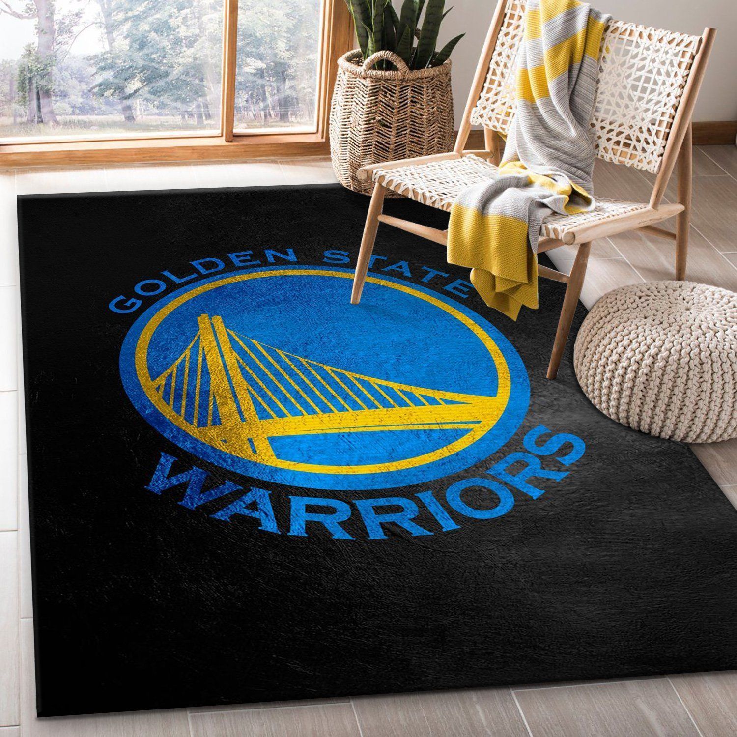 Golden State Warriors Area Rug For Christmas, Living Room Rug, Home US Decor - Indoor Outdoor Rugs