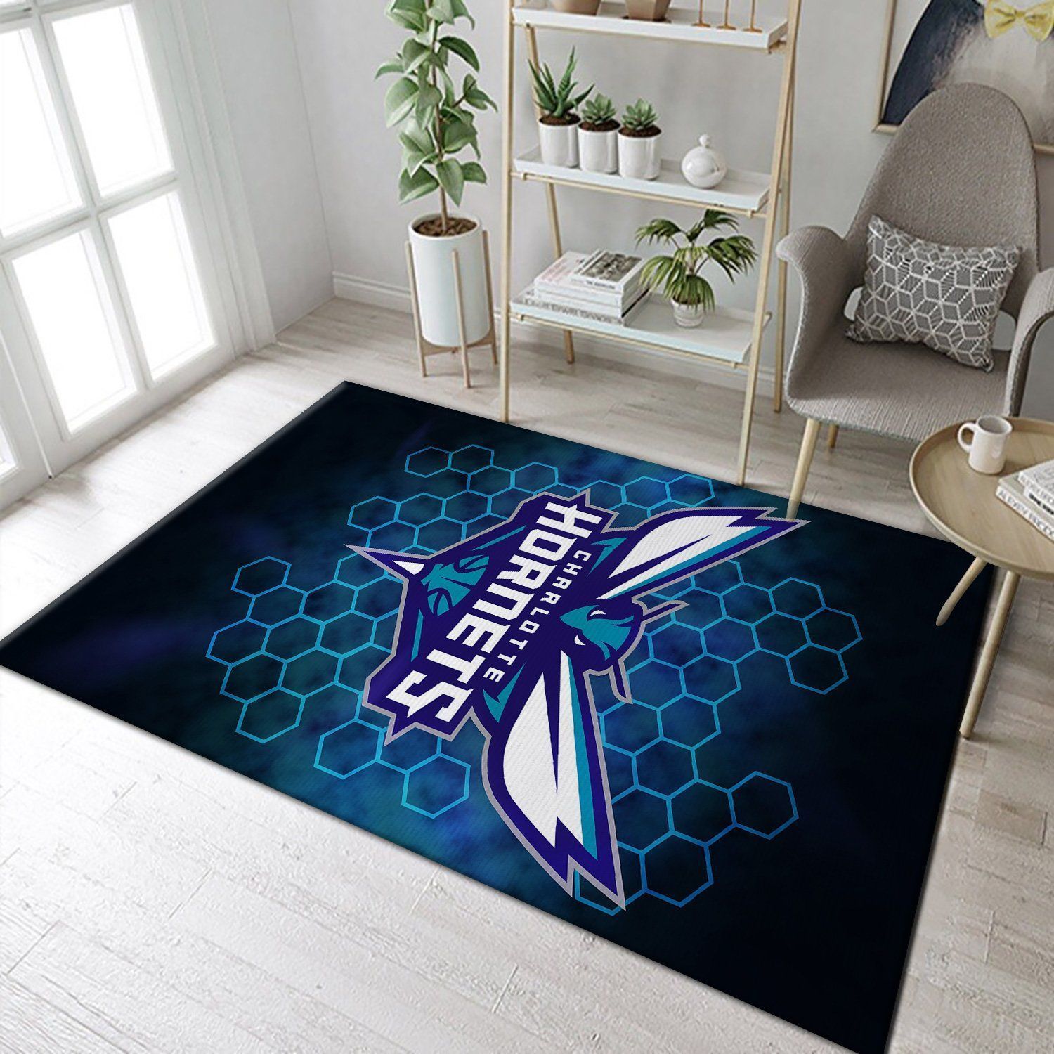 Charlotte Hornets Rug Basketball Floor Decor The US Decor - Indoor Outdoor Rugs