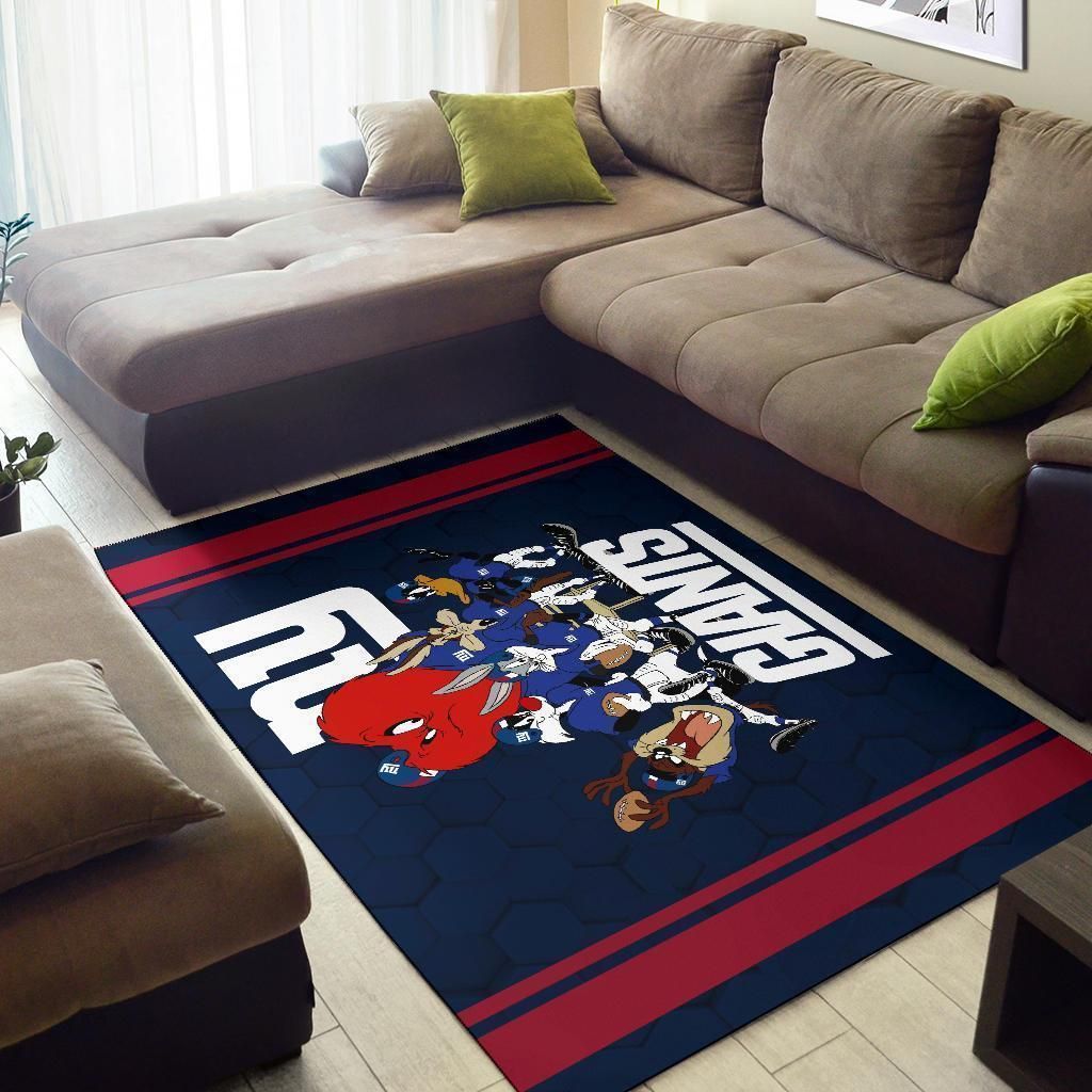 Looney Tunes Giants Team Rug Area Football Carpet Fan - Indoor Outdoor Rugs