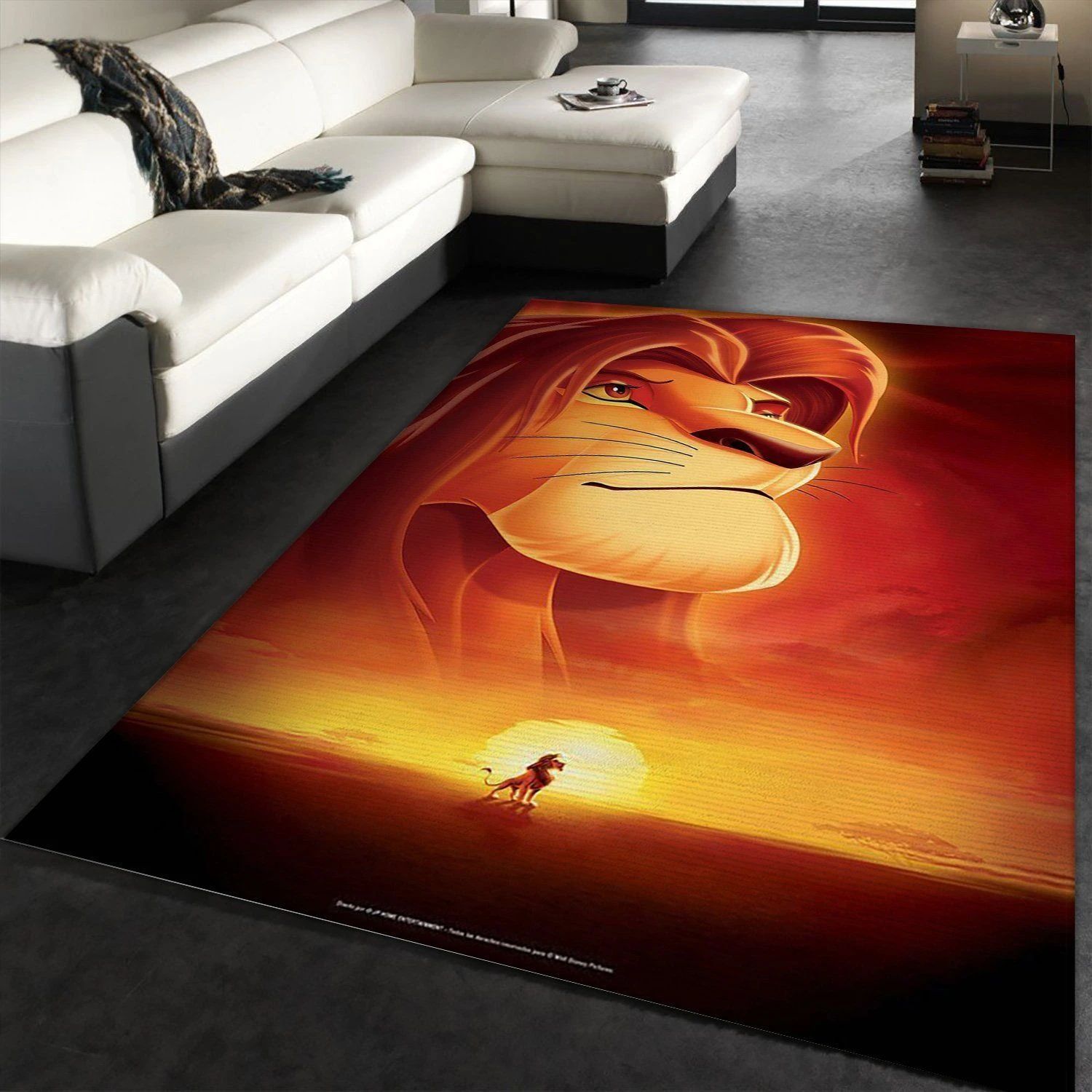 Posteres Lion King Disney Area Rug, Bedroom, Family Gift US Decor - Indoor Outdoor Rugs