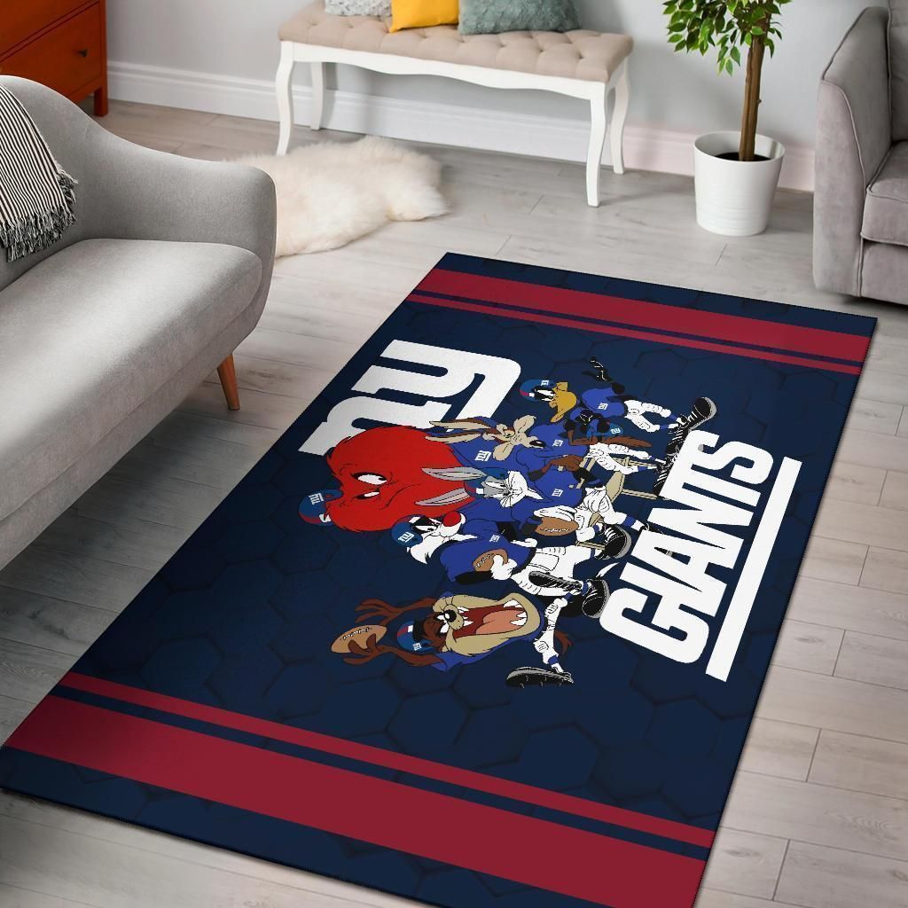 Looney Tunes Giants Team Rug Area Football Carpet Fan - Indoor Outdoor Rugs