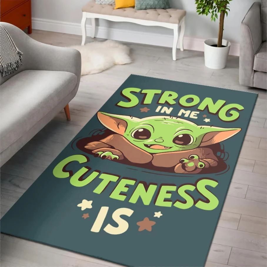 The Mandalorian Baby Yoda Kids Room Area Rug Rugs For Living Room Rug Home Decor - Indoor Outdoor Rugs