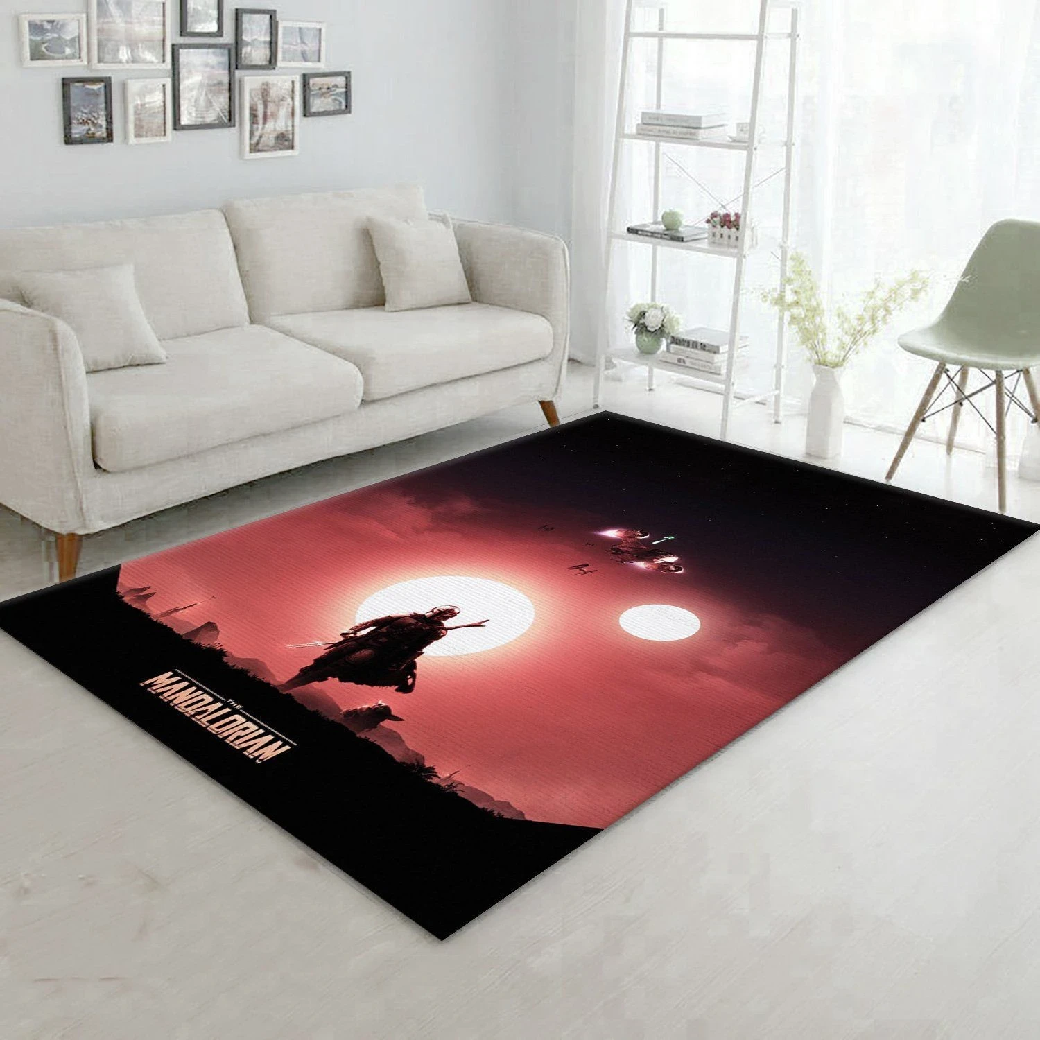 Mandalorian Baby Yoda Ver45 Area Rug Living Room Rug Home Decor Floor Decor - Indoor Outdoor Rugs