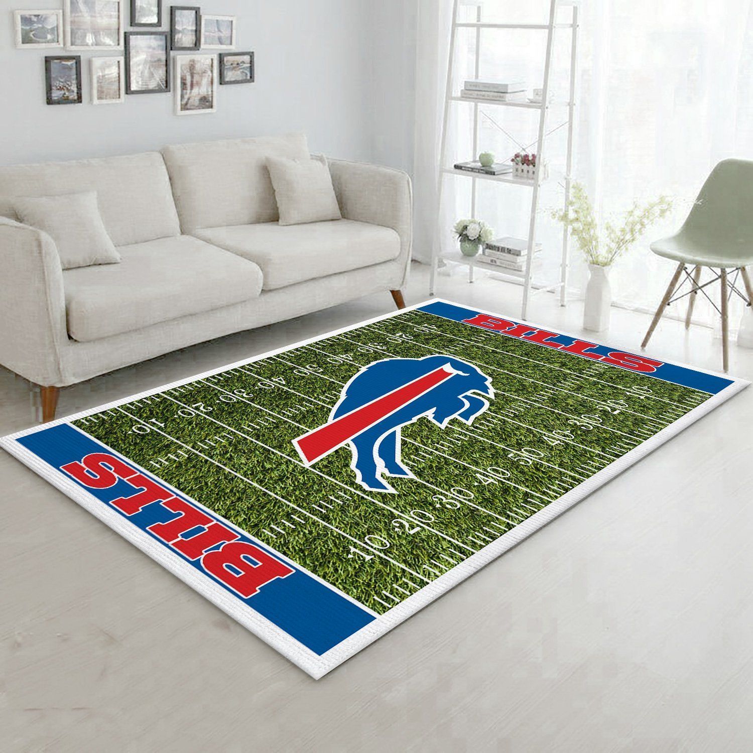 Buffalo Bills Nfl Rug Room Carpet Sport Custom Area Floor Home Decor V6 - Indoor Outdoor Rugs