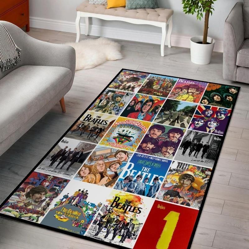 The Beatles Band Living Rooms Music Band Area Rugs,  Bedroom,  US Gift Decor - Indoor Outdoor Rugs