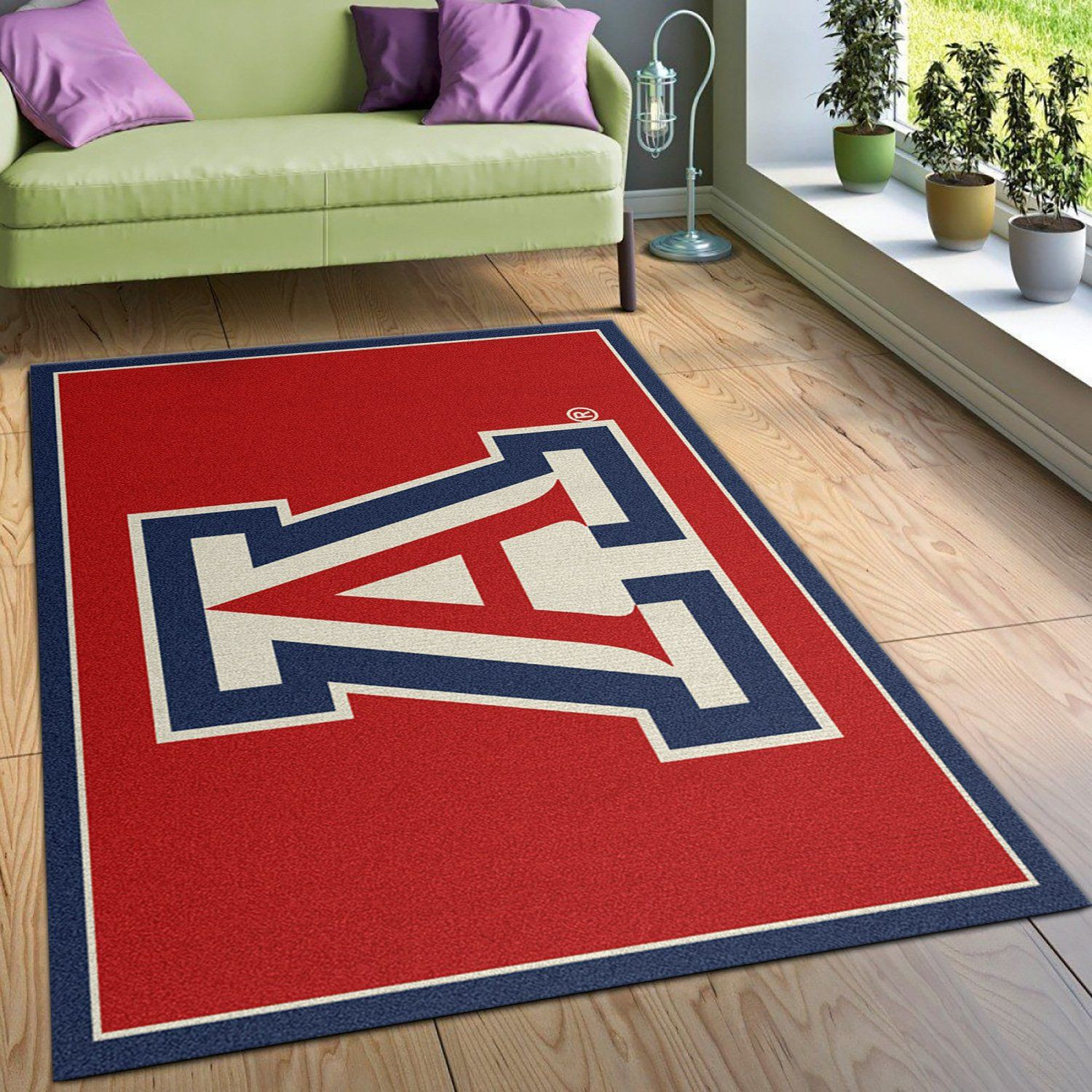 College Spirit Arizona Sport Area Rug Team Logo Christmas Gift US Decor - Indoor Outdoor Rugs