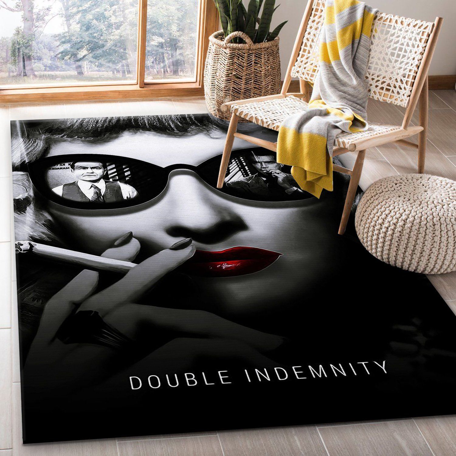 Double Indemnity Rug Movie Rug Christmas Gift US Decor - Indoor Outdoor Rugs