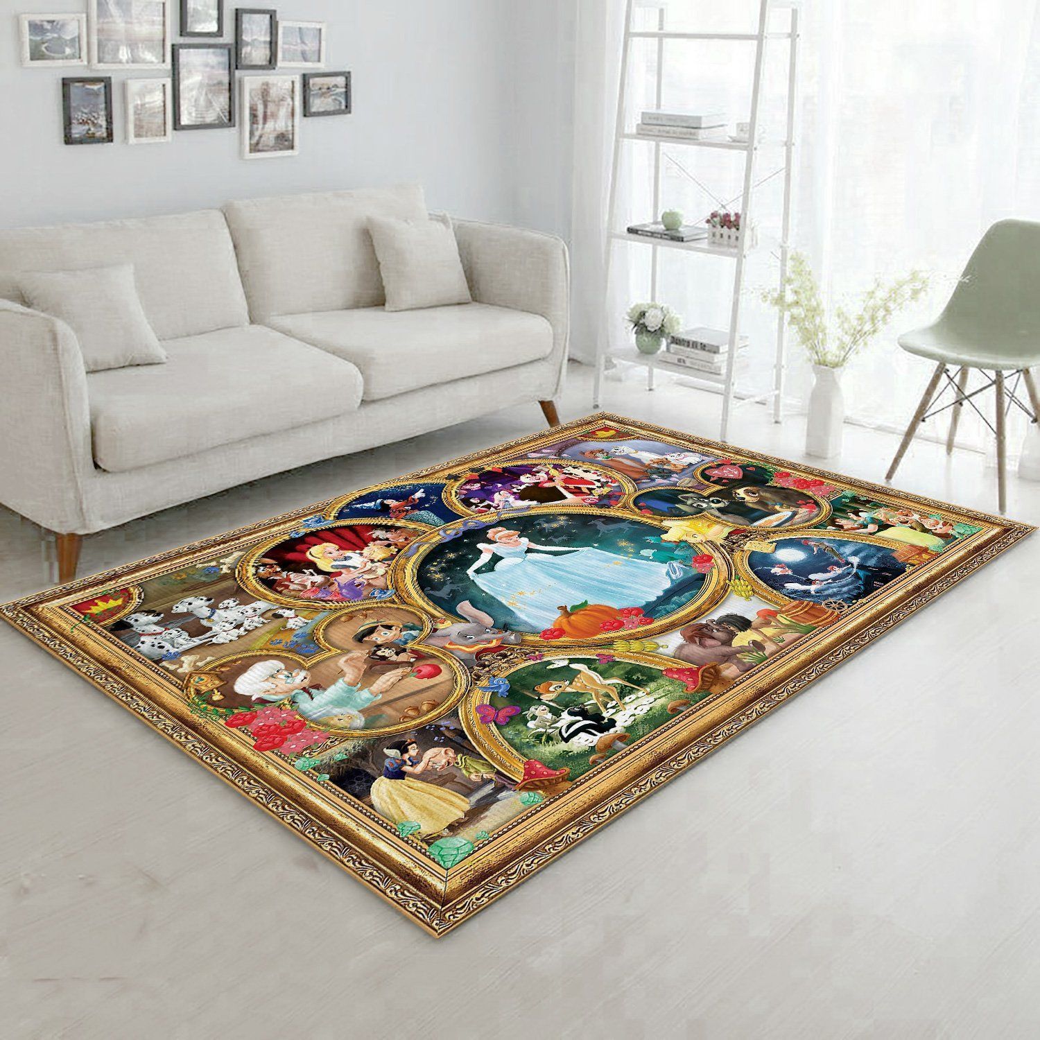 Disney Area Rug All Over Print Christmas Gift Floor Decor The US Decor - Indoor Outdoor Rugs