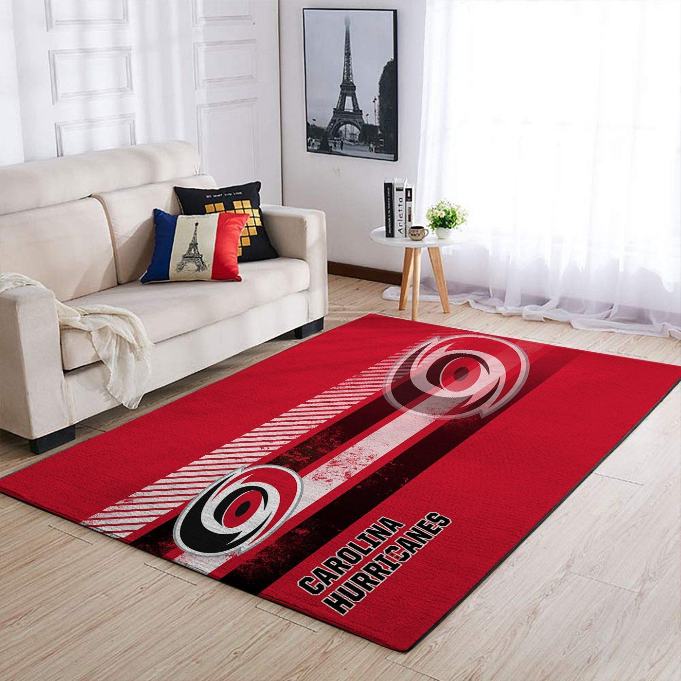 Carolina Hurricanes Nhl Team Logo Nice Gift Home Decor Rectangle Area Rug - Indoor Outdoor Rugs