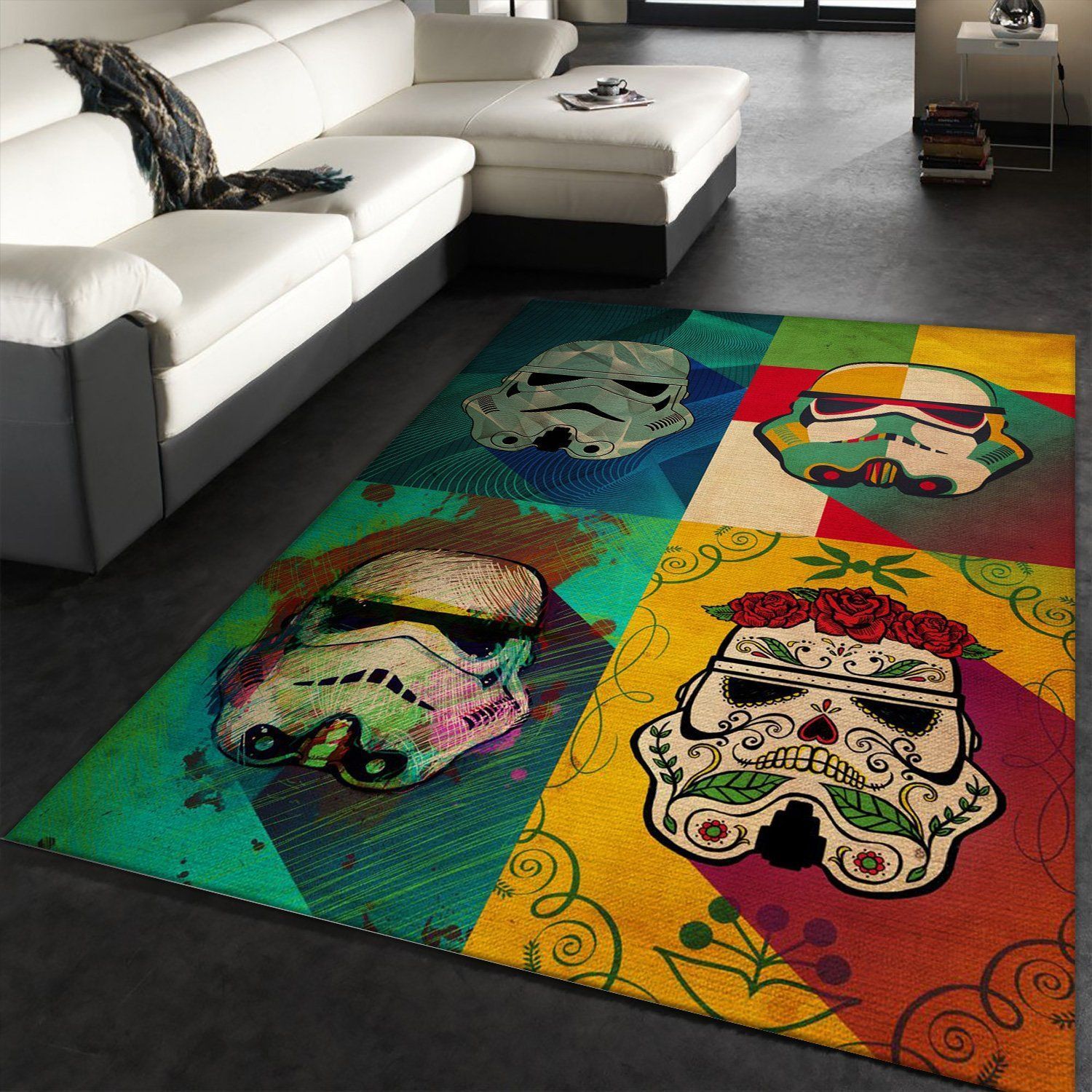 Muerte Squad Star War Pop Art Rug, Bedroom Rug, US Gift Decor - Indoor Outdoor Rugs