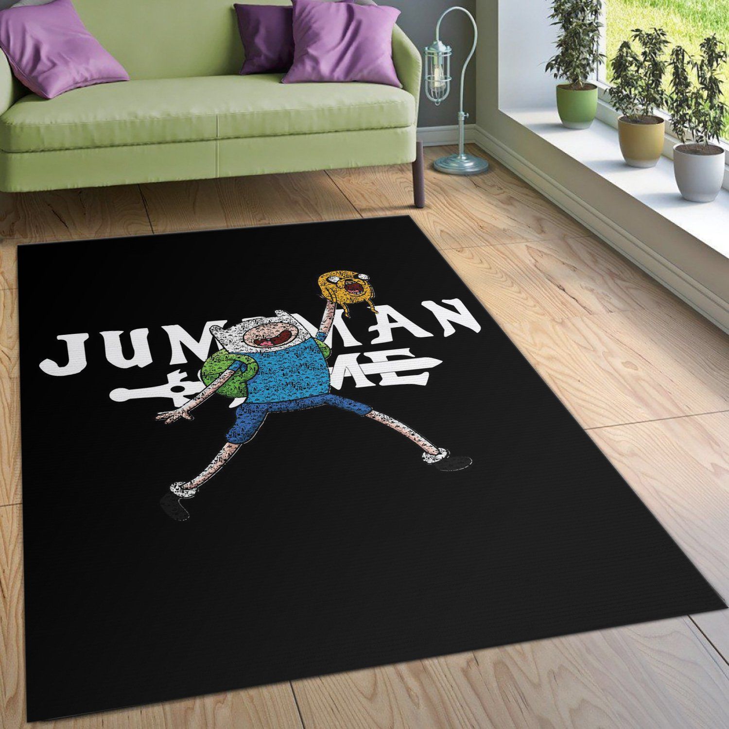 Jumpman Time Jordan Area Rug For Christmas Living Room Rug Christmas Gift US Decor - Indoor Outdoor Rugs