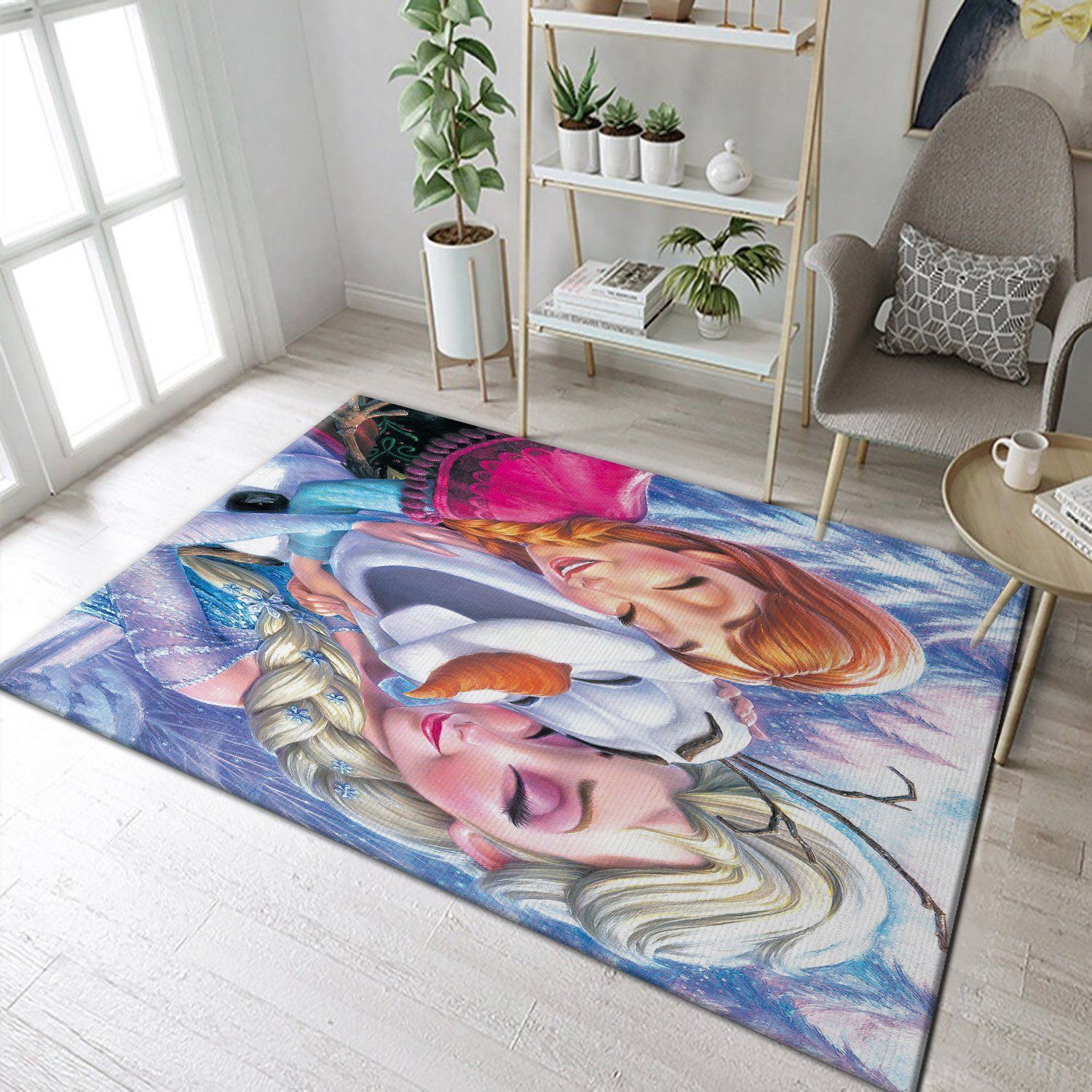 Frozen Area Rug Living Room Carpet FN021121 Christmas Gift Floor Decor The US Decor - Indoor Outdoor Rugs