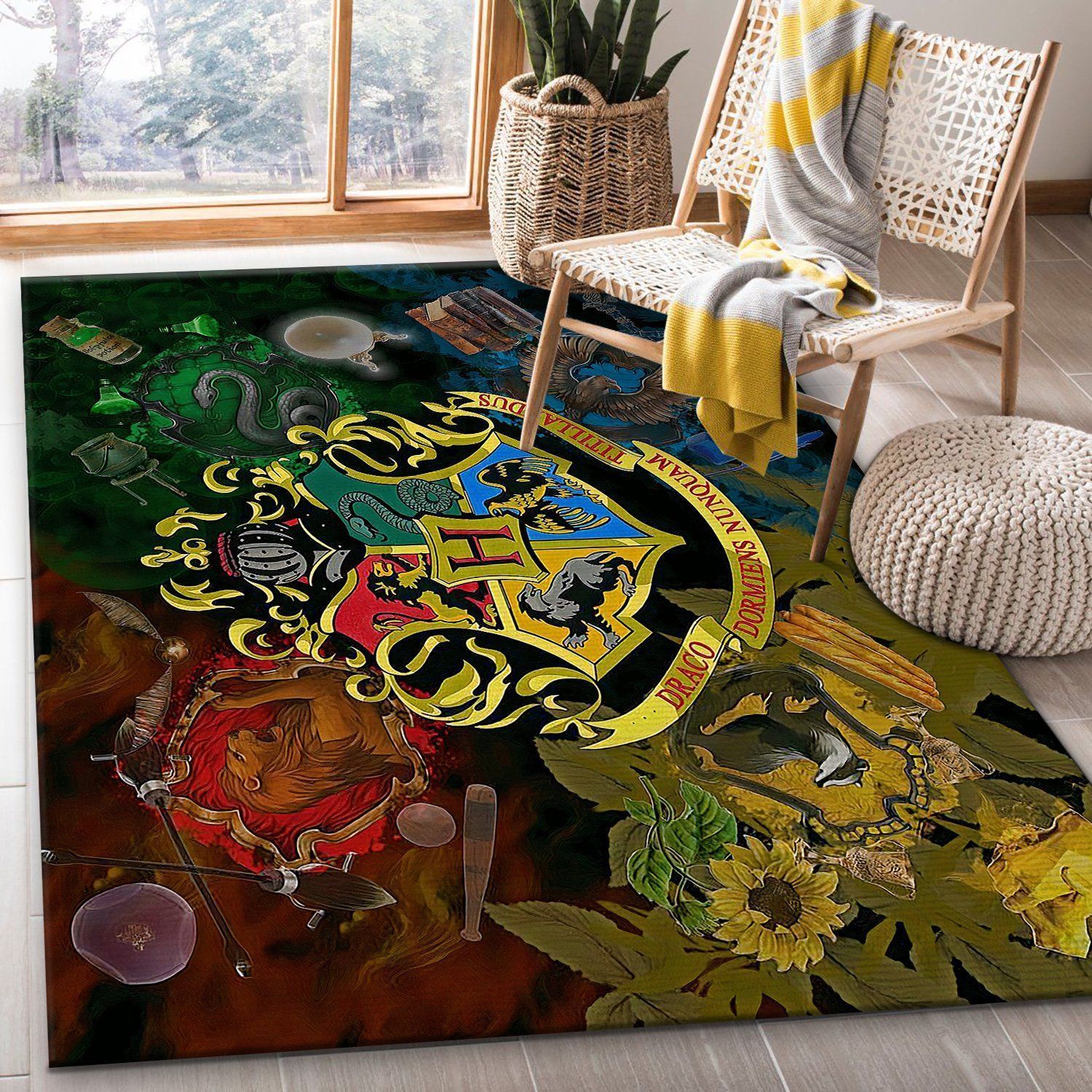 Harry Potter Area Rug Home Decor Bedroom Living Room Decor Living Room Rugs Floor Decor - Indoor Outdoor Rugs